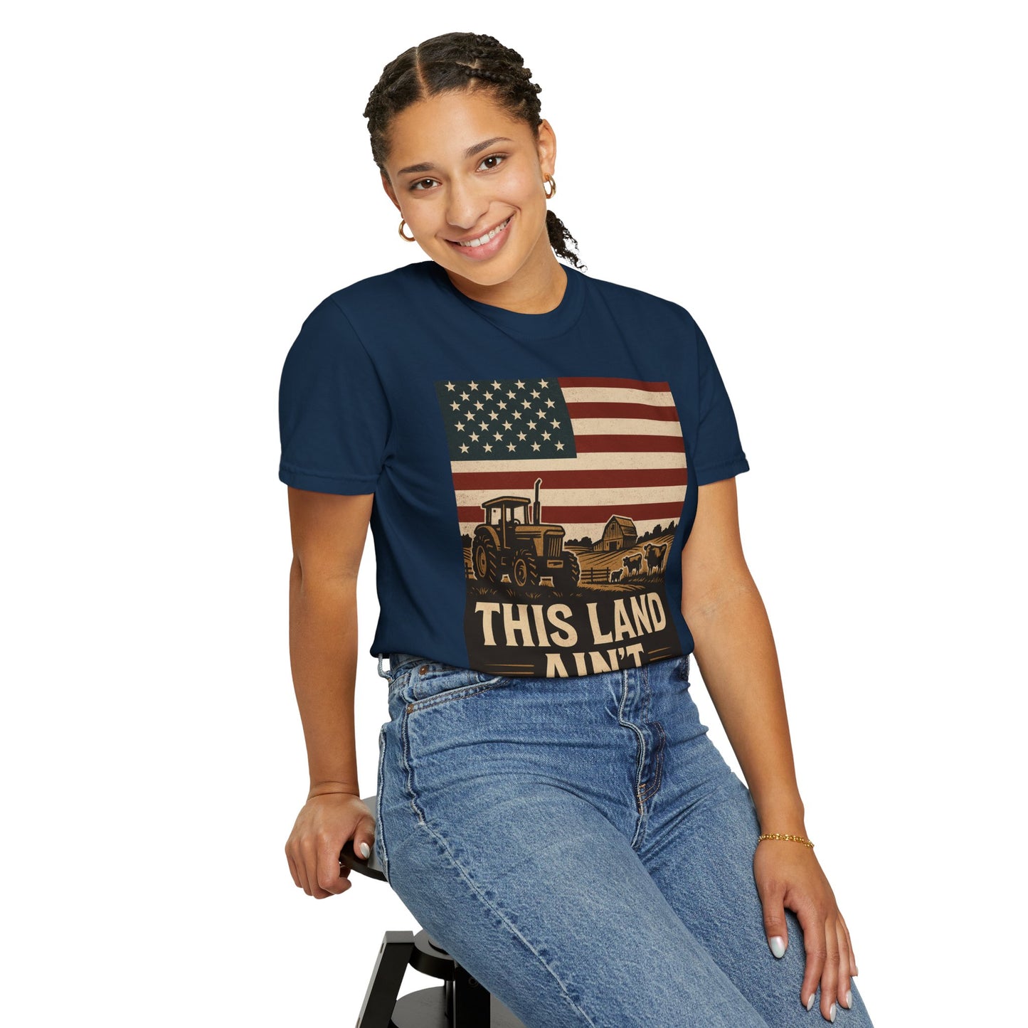 Patriotic Farm Life T-Shirt | This Land Ain't For Sale | Guard The Homestead