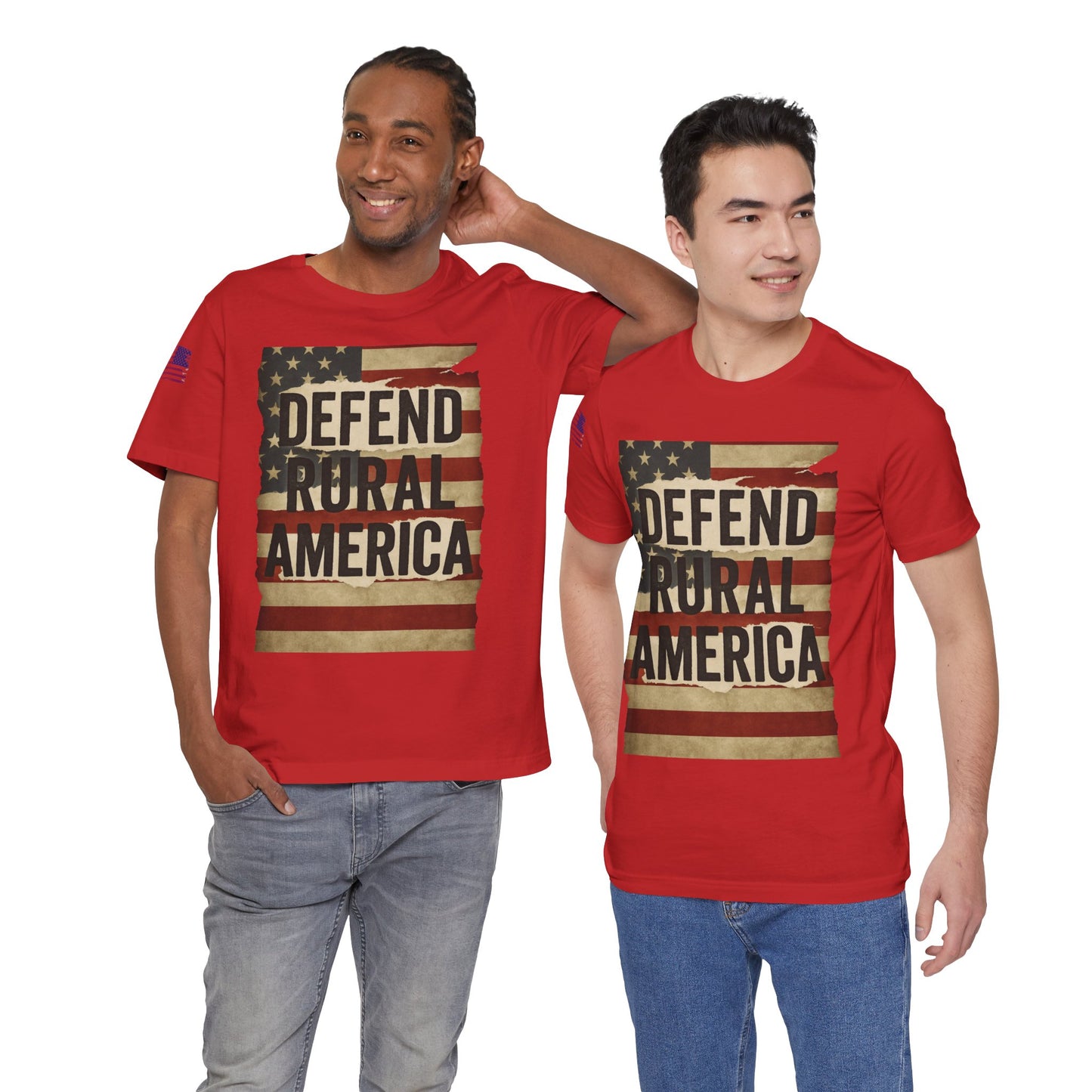 Defend Rural America Unisex Tee - Patriotic Short Sleeve Shirt