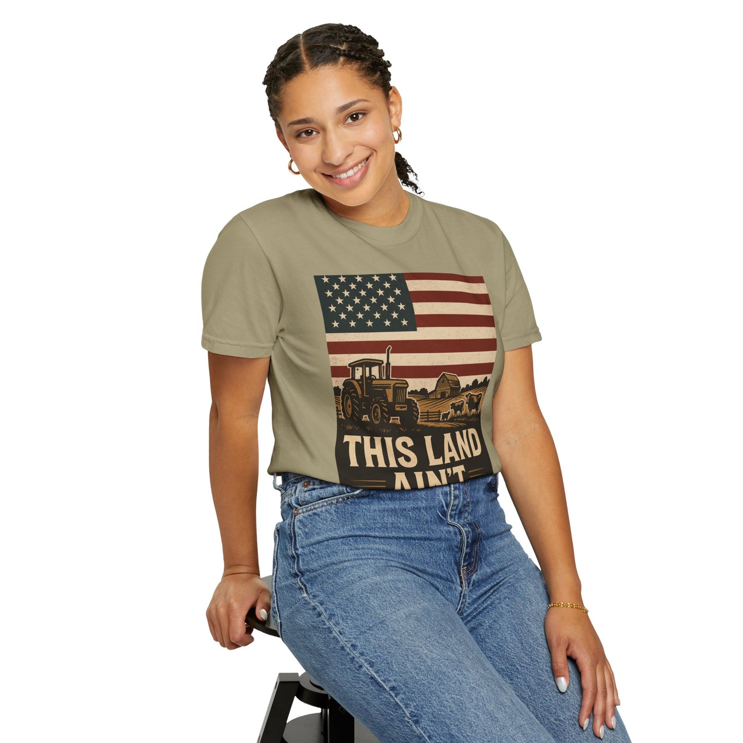 Patriotic Farm Life T-Shirt | This Land Ain't For Sale | Guard The Homestead