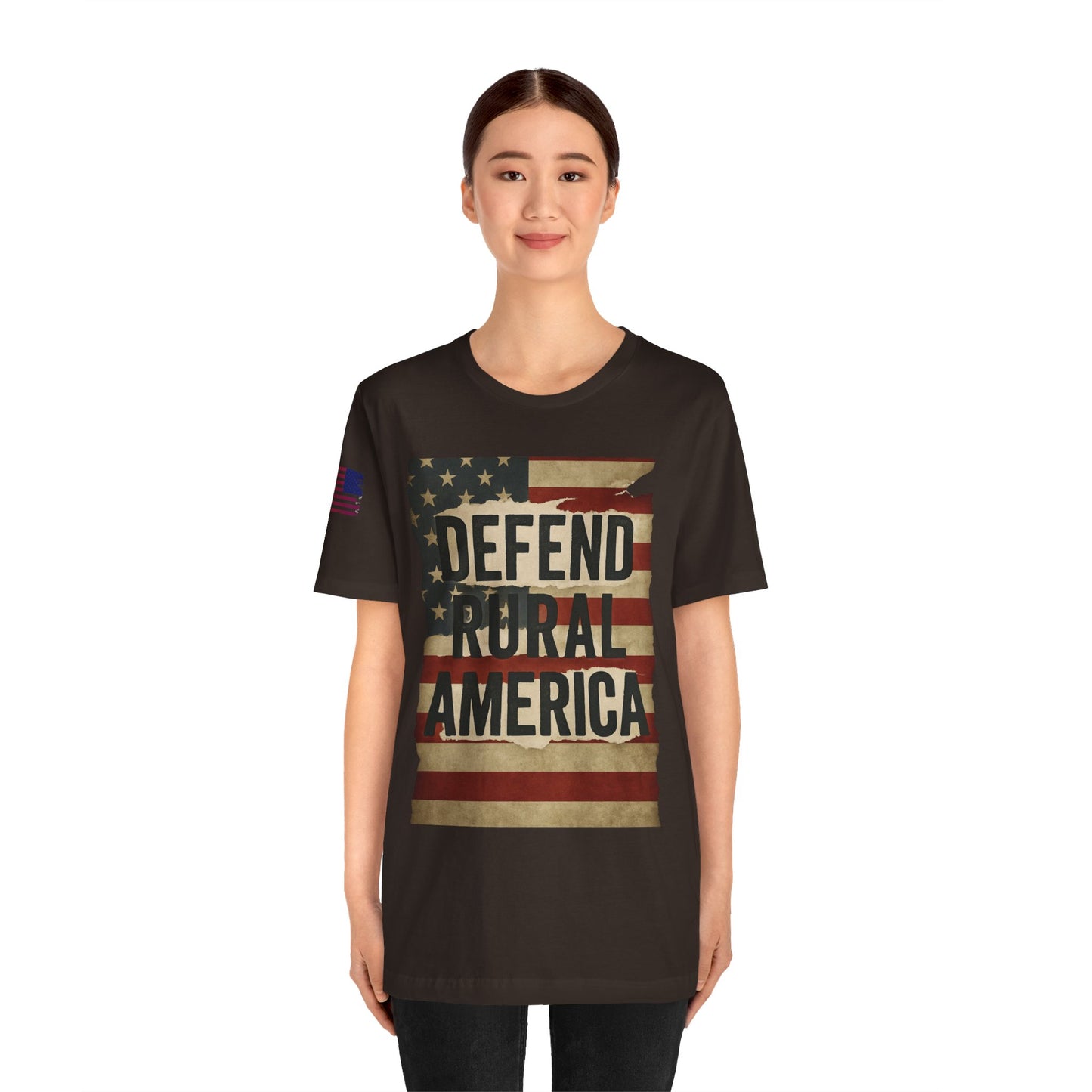 Defend Rural America Unisex Tee - Patriotic Short Sleeve Shirt