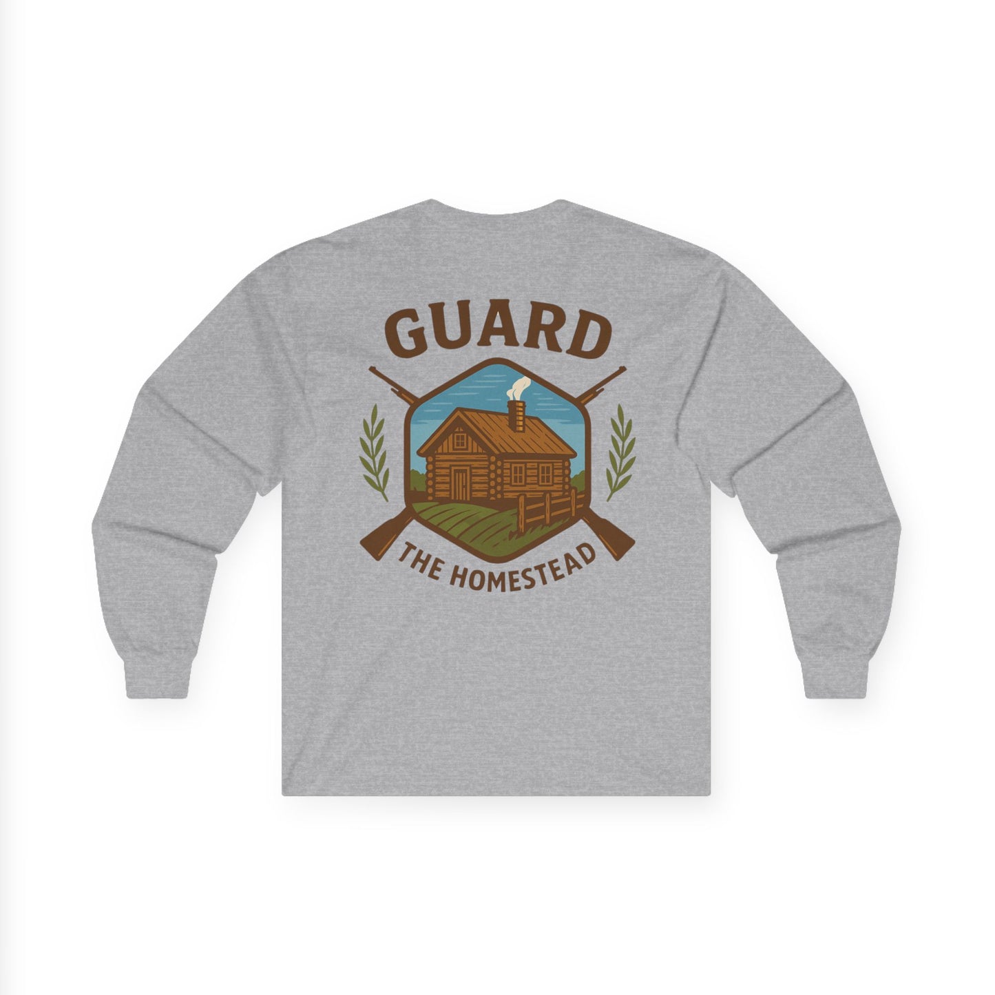 Unisex Long Sleeve Tee - Defend Rural America Patriotic Western Aesthetic