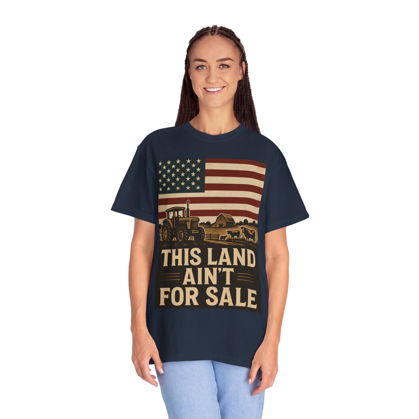 Patriotic Farm Life T-Shirt | This Land Ain't For Sale | Guard The Homestead