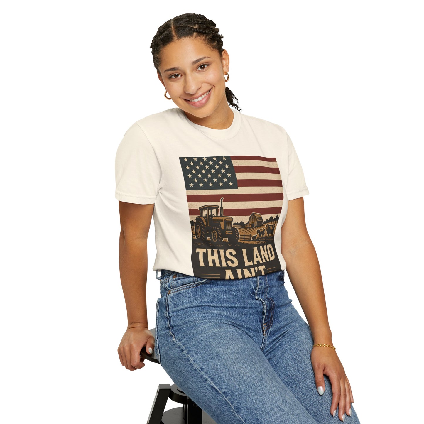 Patriotic Farm Life T-Shirt | This Land Ain't For Sale | Guard The Homestead