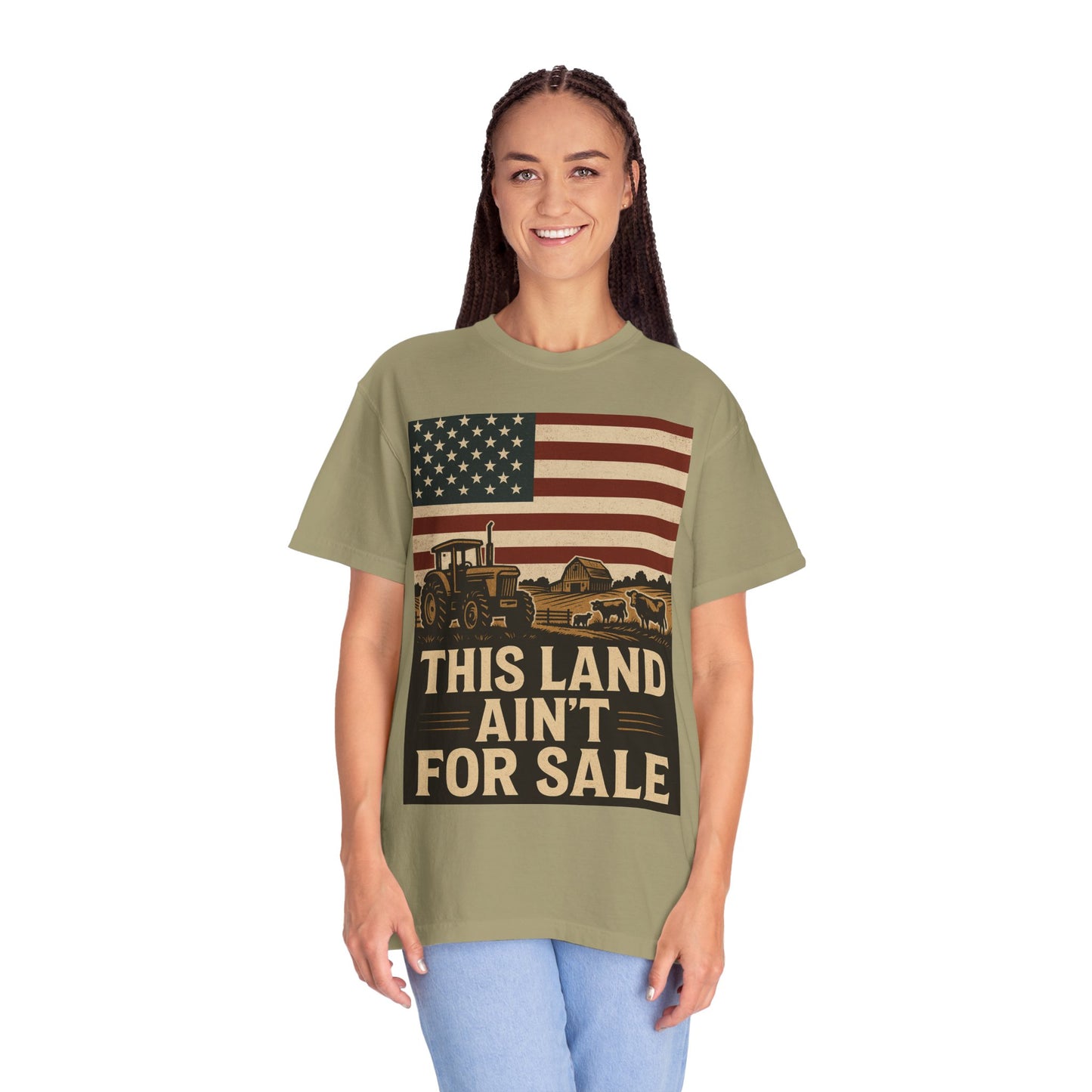 Patriotic Farm Life T-Shirt | This Land Ain't For Sale | Guard The Homestead
