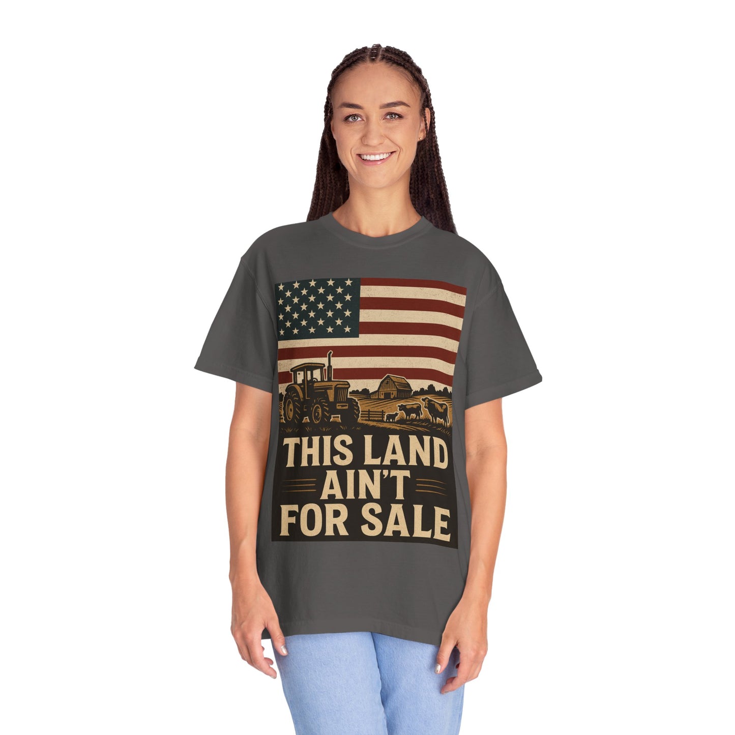 Patriotic Farm Life T-Shirt | This Land Ain't For Sale | Guard The Homestead