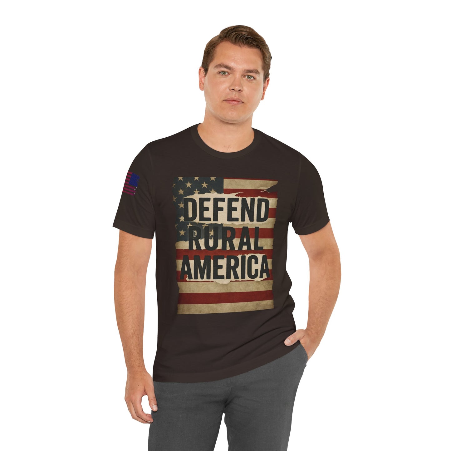 Defend Rural America Unisex Tee - Patriotic Short Sleeve Shirt