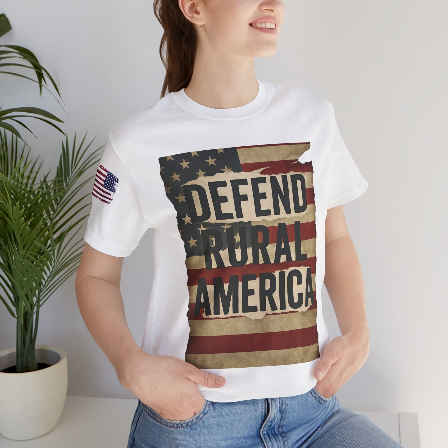 Defend Rural America Unisex Tee - Patriotic Short Sleeve Shirt