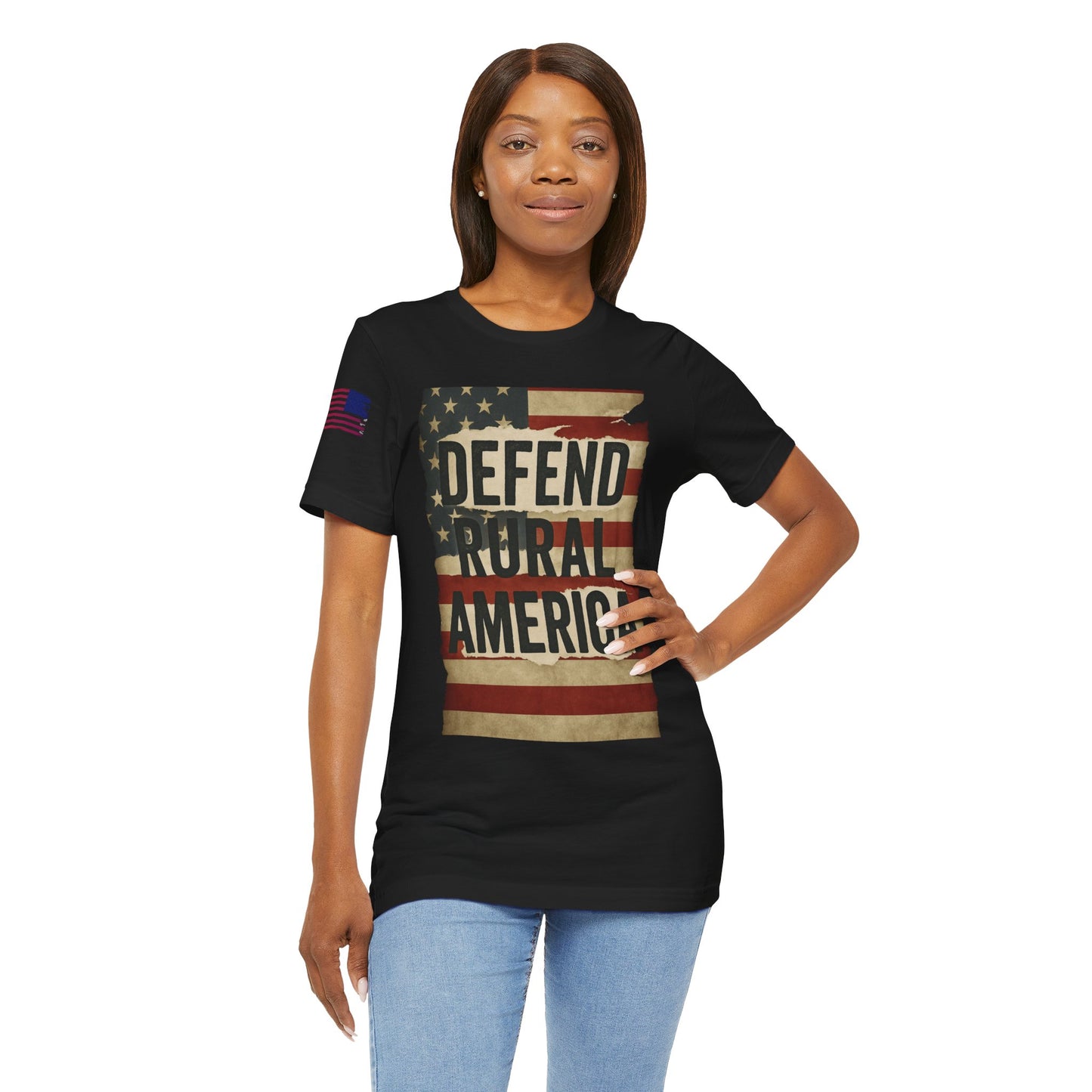 Defend Rural America Unisex Tee - Patriotic Short Sleeve Shirt