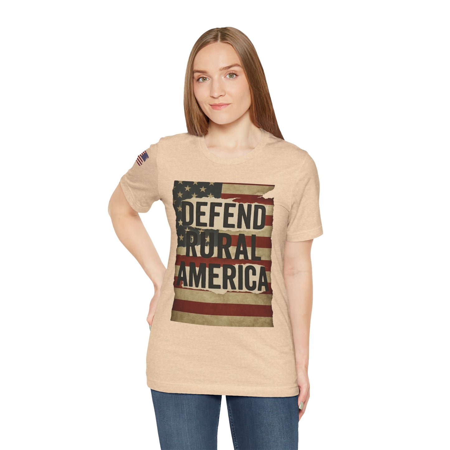Defend Rural America Unisex Tee - Patriotic Short Sleeve Shirt