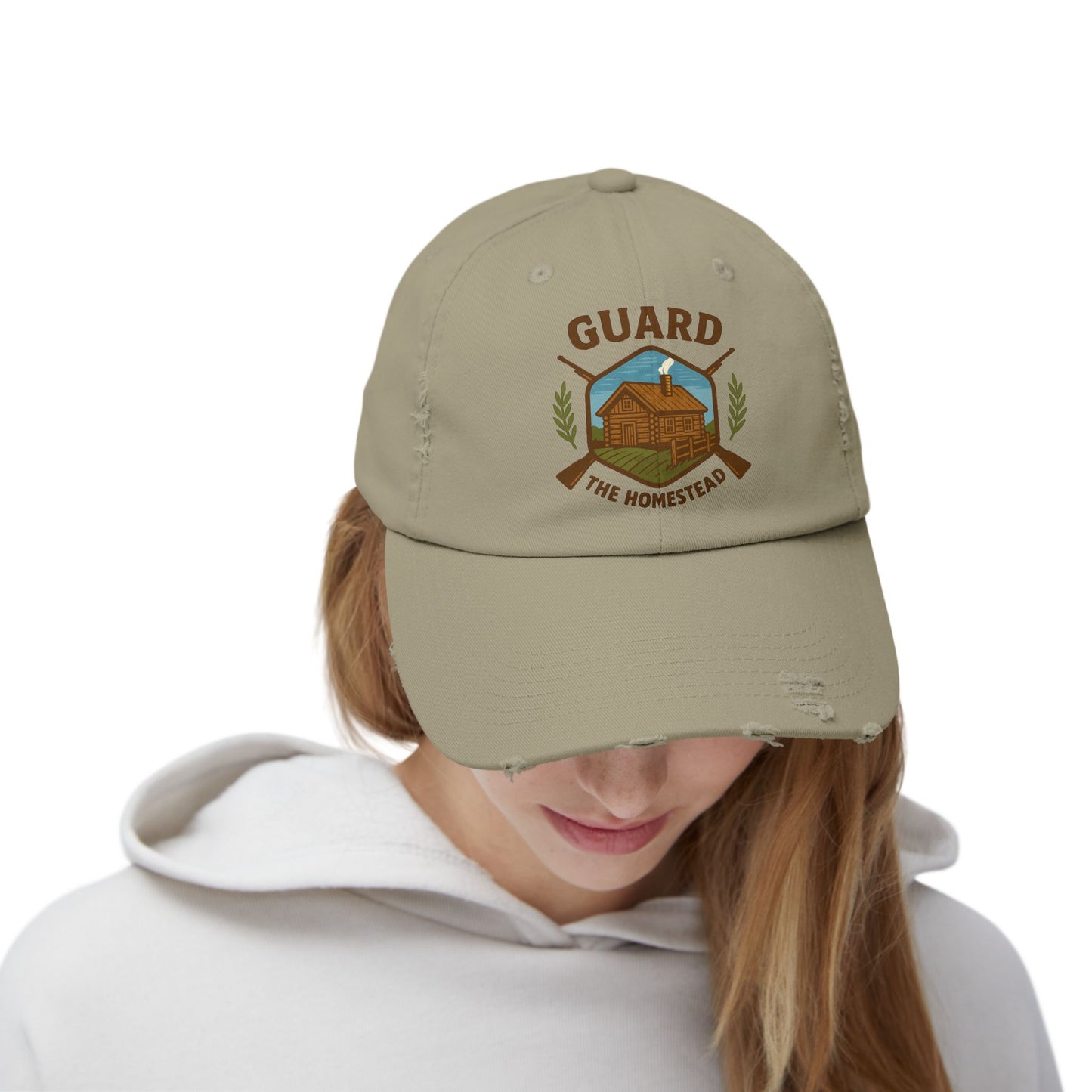 Distressed Cap Guard the Homestead Embroidered Patch
