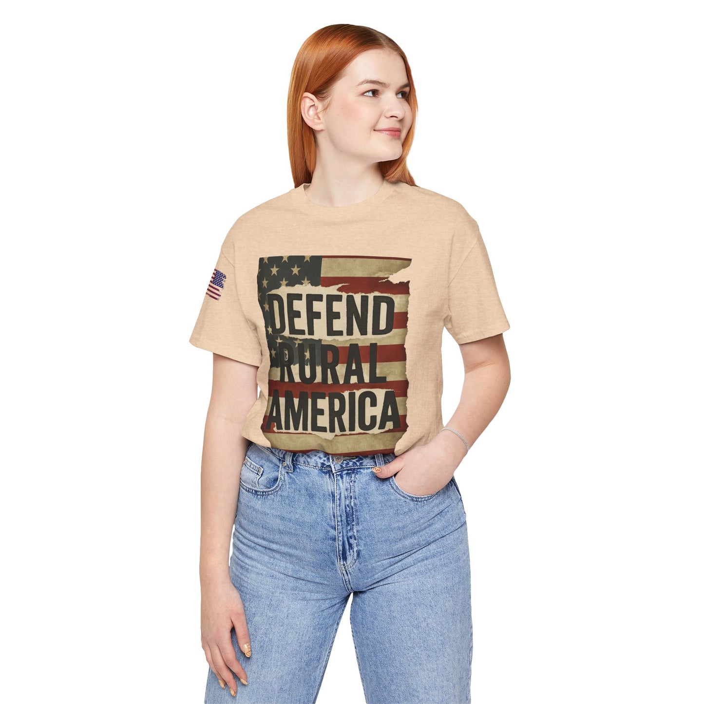 Defend Rural America Unisex Tee - Patriotic Short Sleeve Shirt