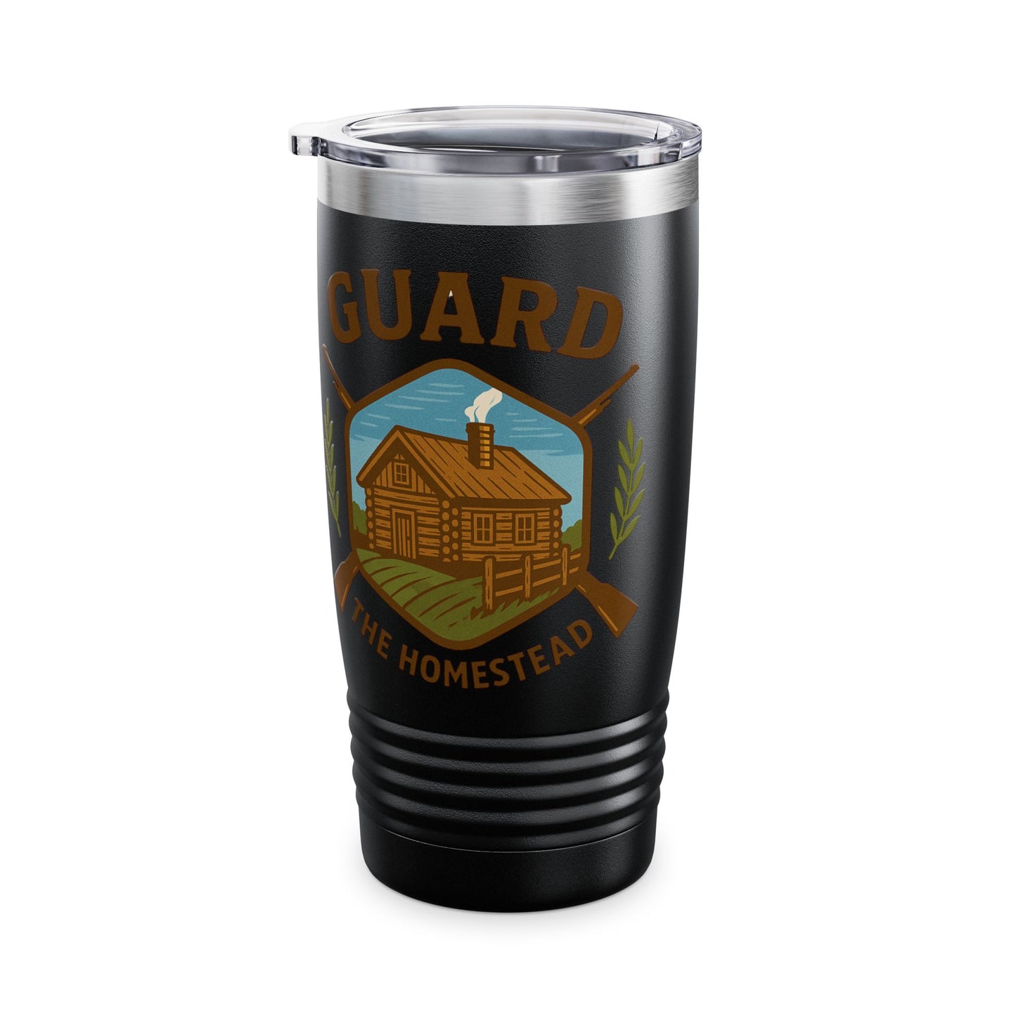 Tumbler Cup - Defend Rural America with Guard the Homestead Logo