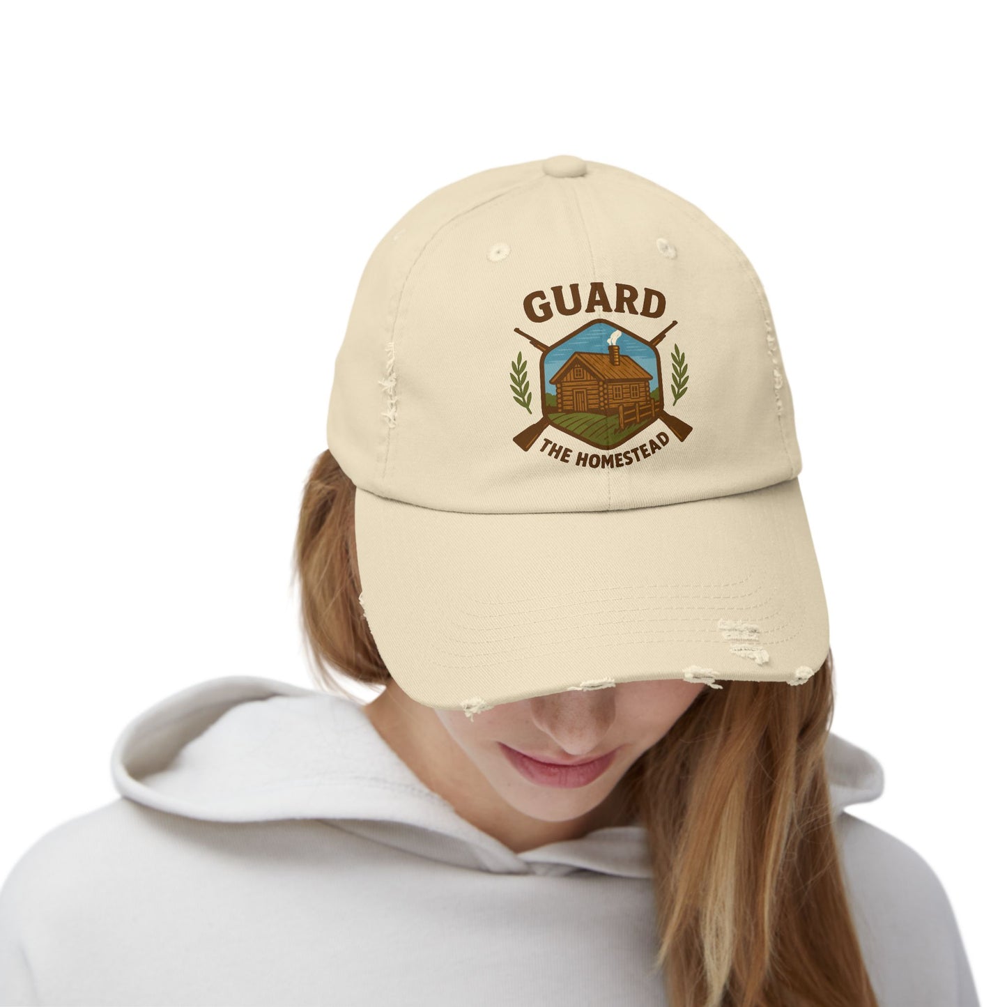 Distressed Cap Guard the Homestead Embroidered Patch