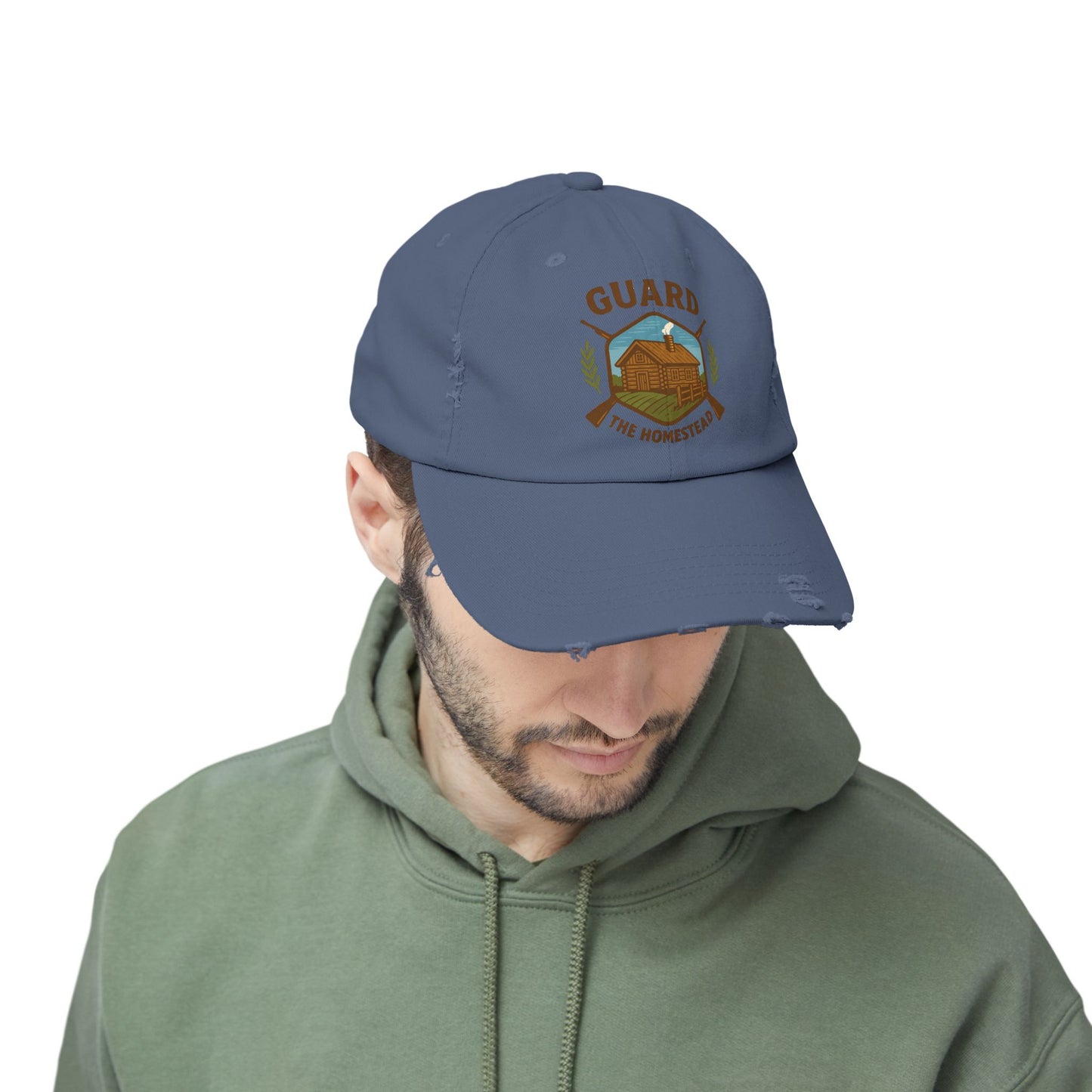 Distressed Cap Guard the Homestead Embroidered Patch