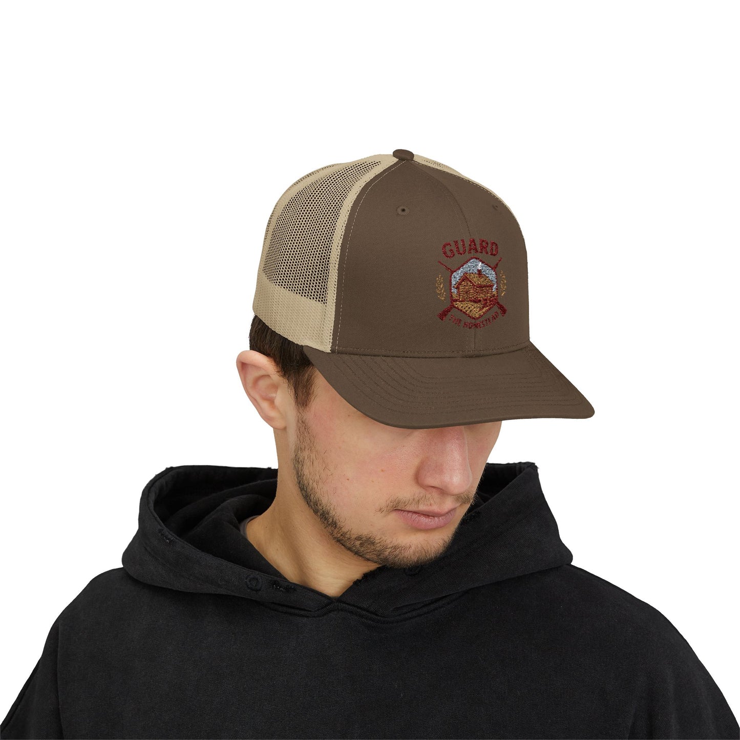 Guard the Homestead Snapback Trucker Cap - Perfect for Outdoor Enthusiasts