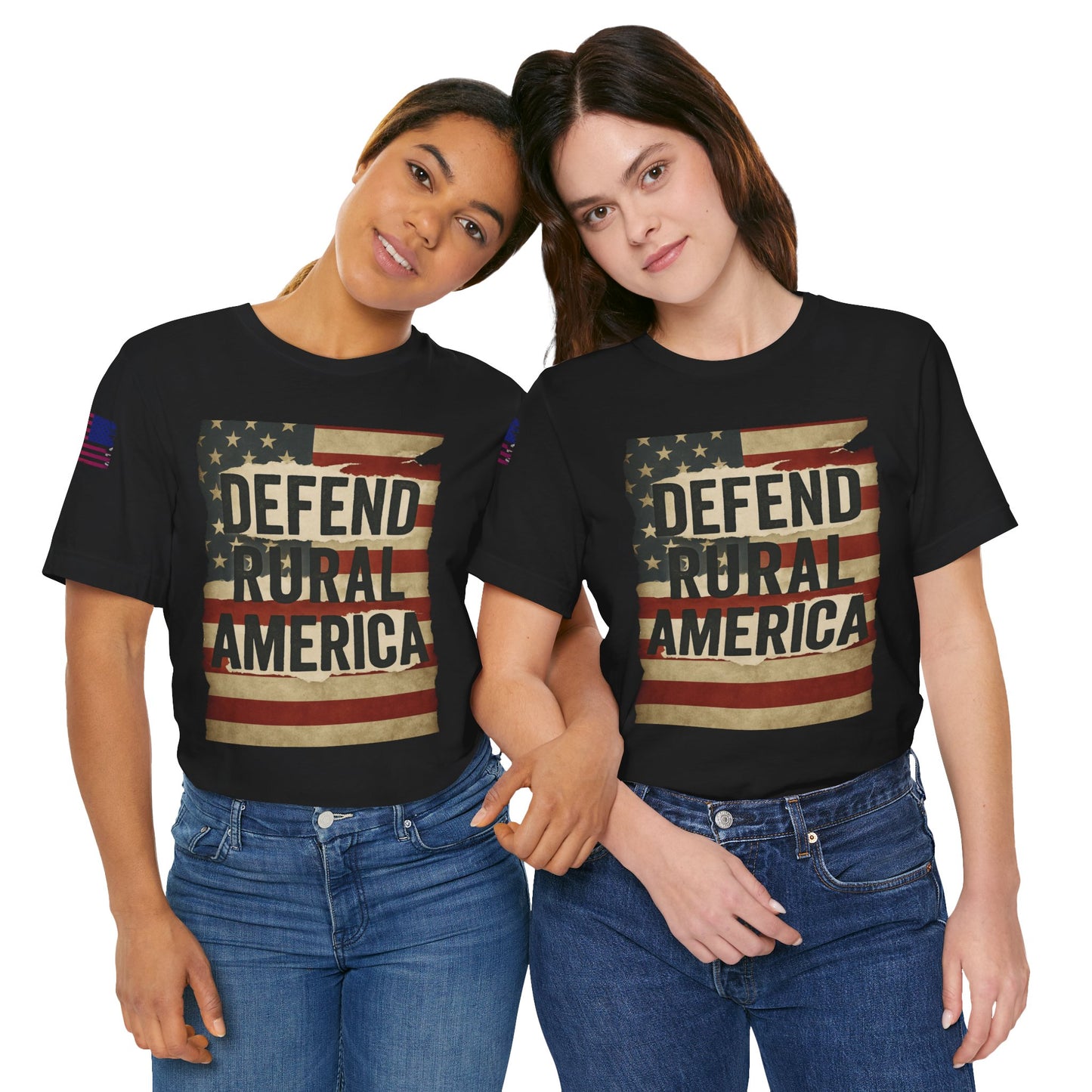 Defend Rural America Unisex Tee - Patriotic Short Sleeve Shirt