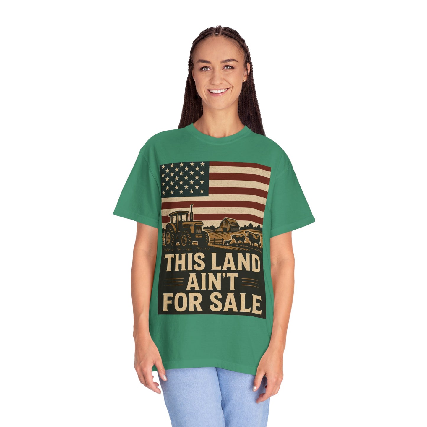 Patriotic Farm Life T-Shirt | This Land Ain't For Sale | Guard The Homestead