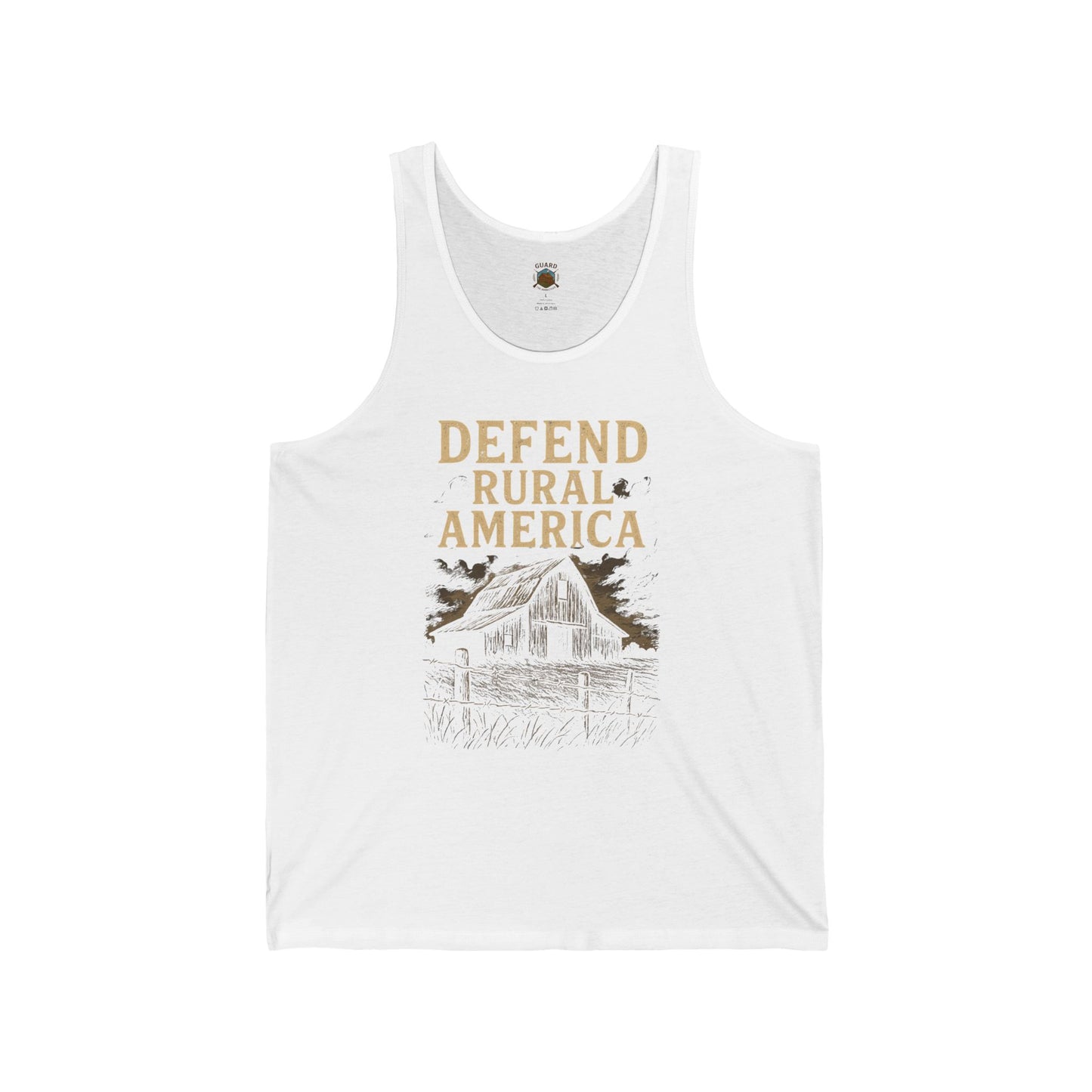 Defend Rural America Unisex Jersey Tank Top – Casual & Stylish Summer Wear
