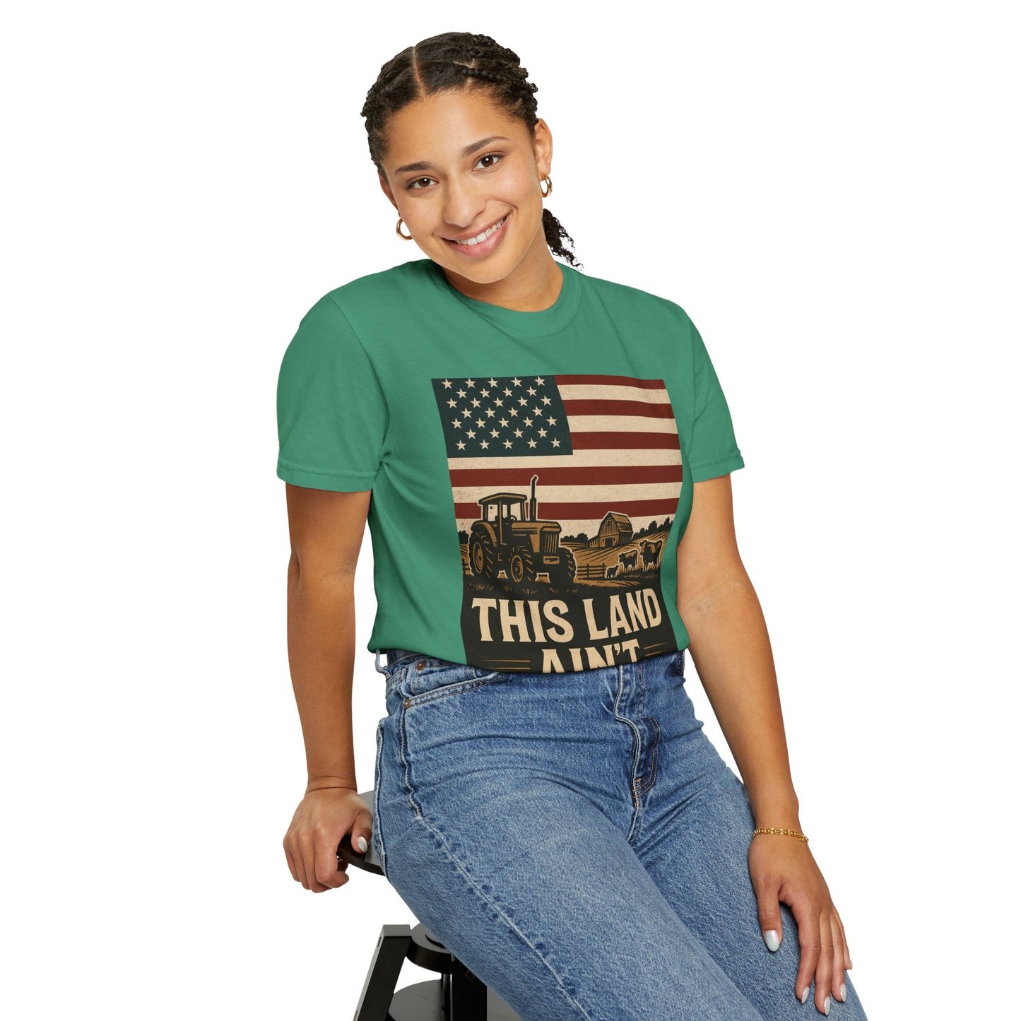 Patriotic Farm Life T-Shirt | This Land Ain't For Sale | Guard The Homestead