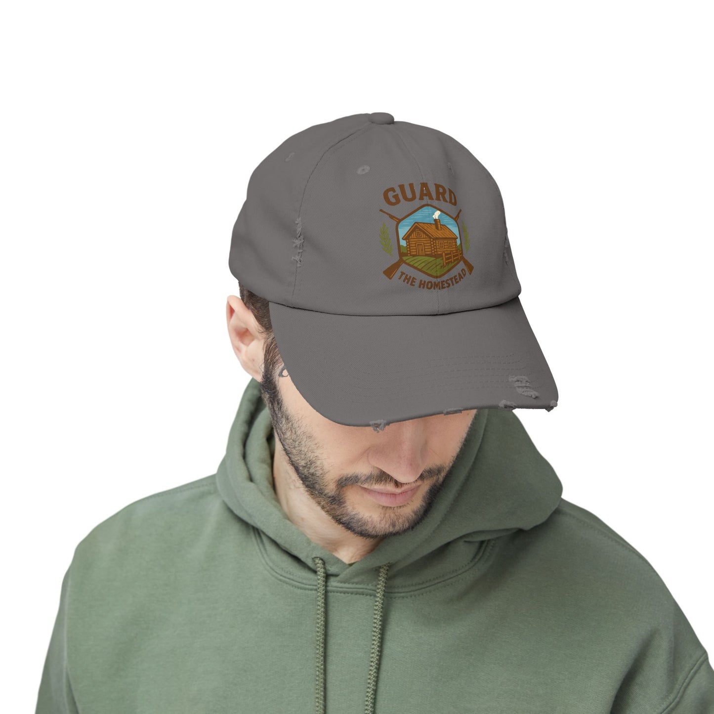 Distressed Cap Guard the Homestead Embroidered Patch