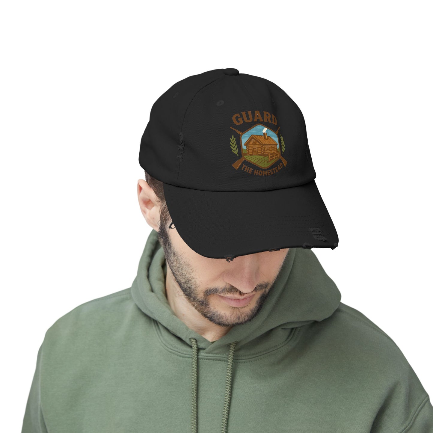 Distressed Cap Guard the Homestead Embroidered Patch