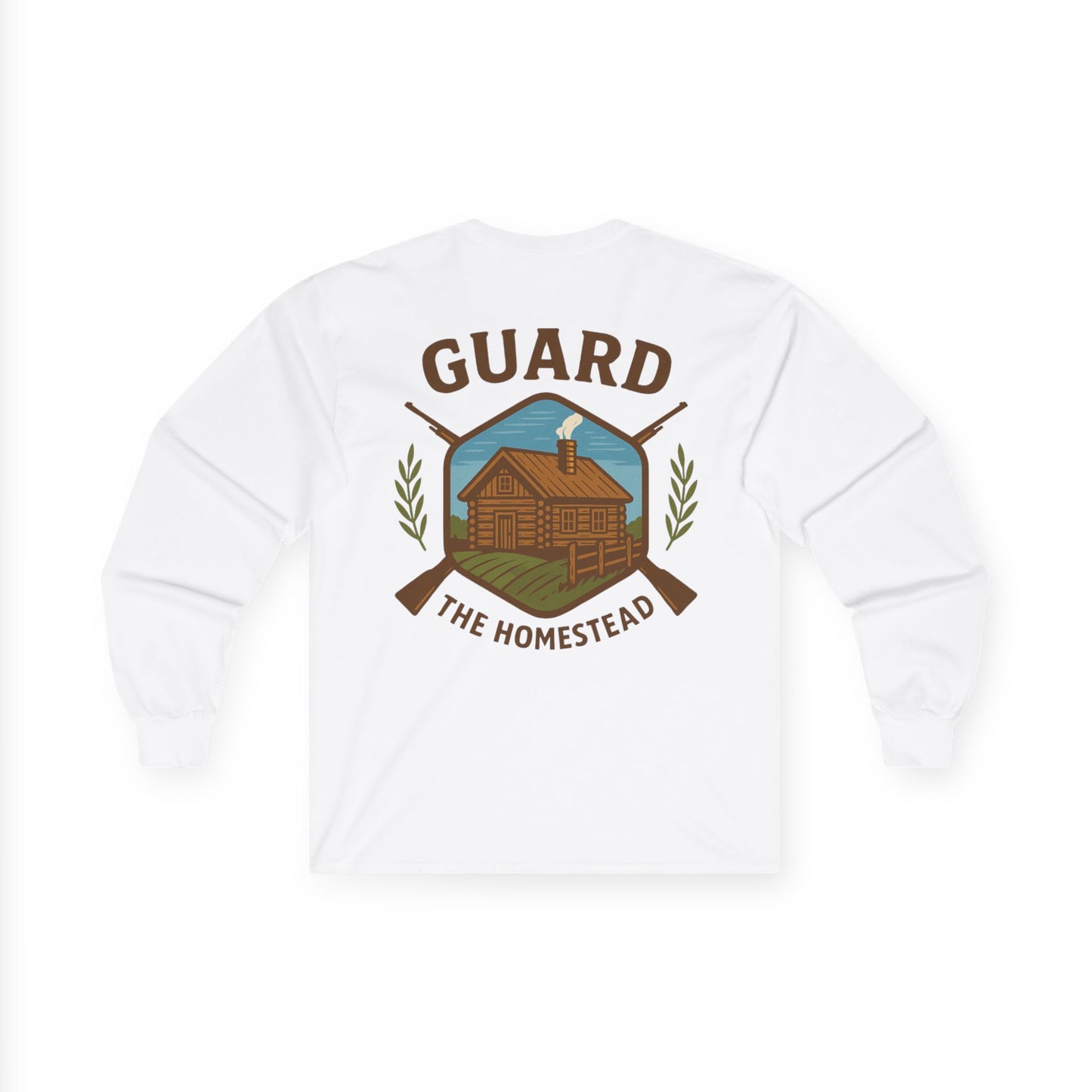 Unisex Long Sleeve Tee - Defend Rural America Patriotic Western Aesthetic