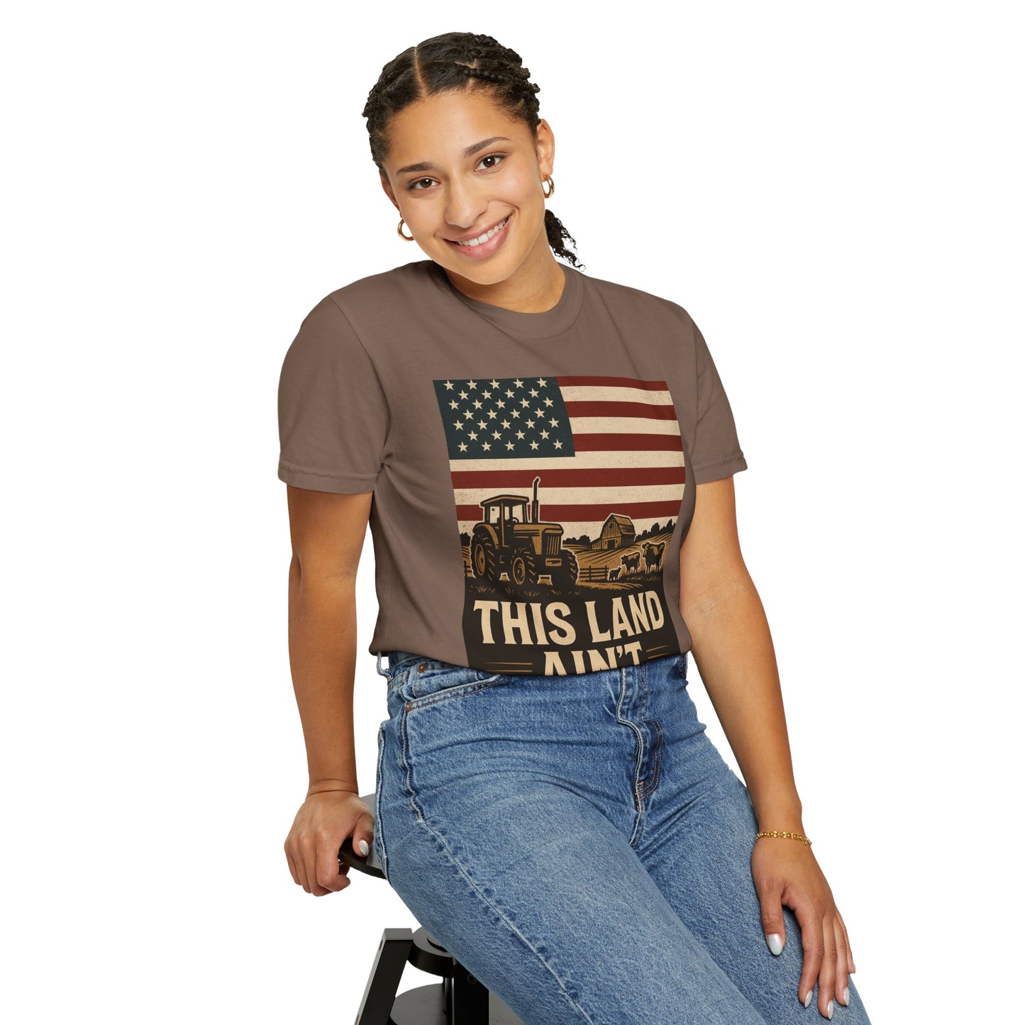 Patriotic Farm Life T-Shirt | This Land Ain't For Sale | Guard The Homestead