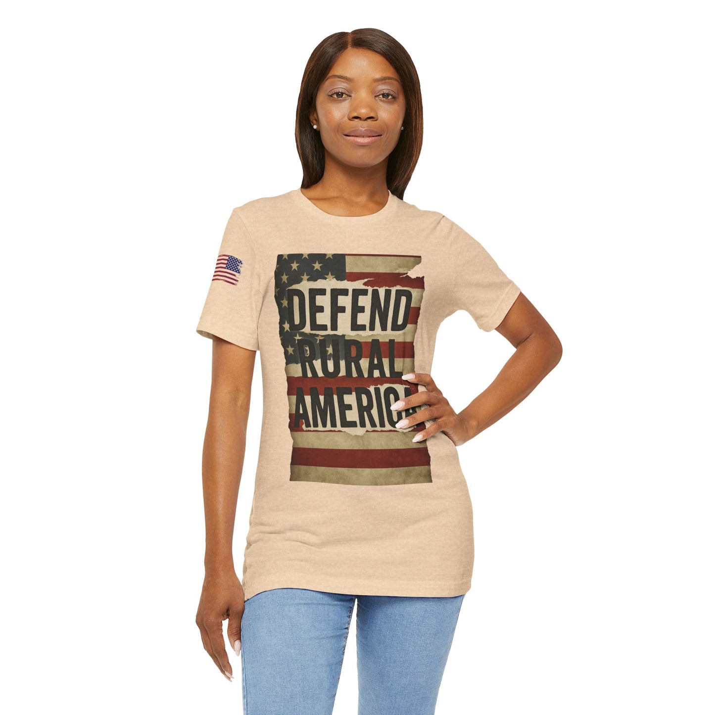 Defend Rural America Unisex Tee - Patriotic Short Sleeve Shirt