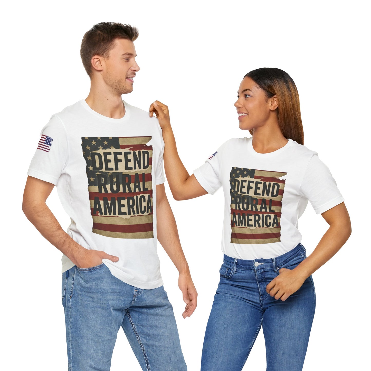 Defend Rural America Unisex Tee - Patriotic Short Sleeve Shirt