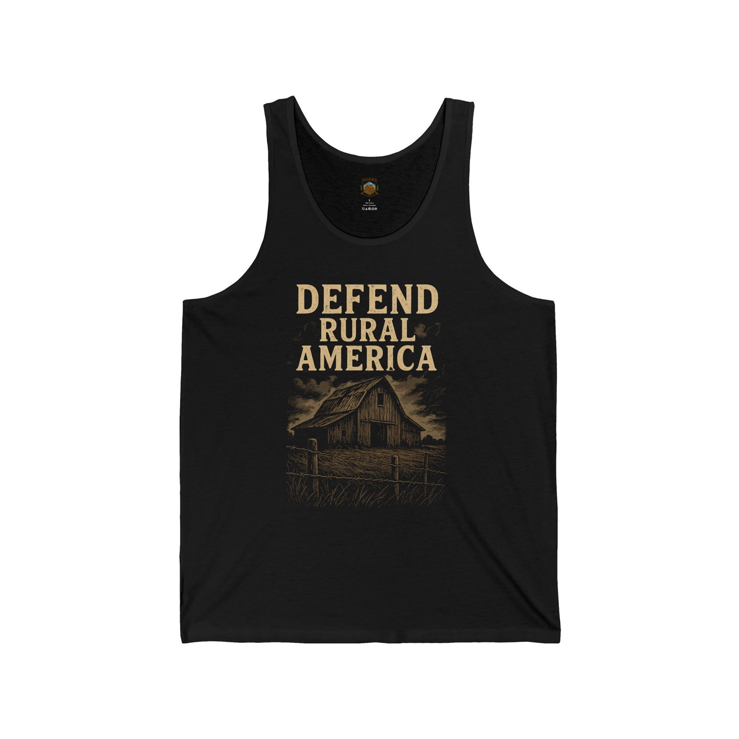 Defend Rural America Unisex Jersey Tank Top – Casual & Stylish Summer Wear