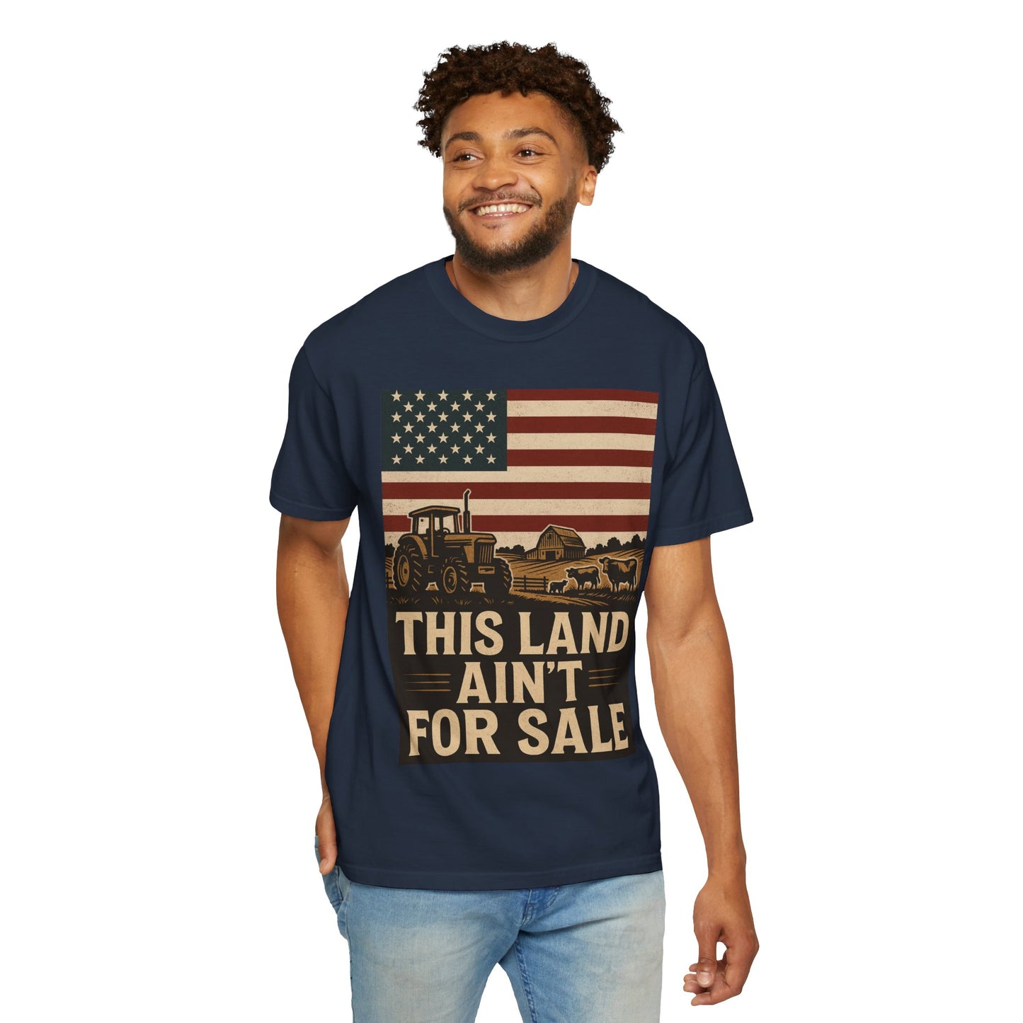 Patriotic Farm Life T-Shirt | This Land Ain't For Sale | Guard The Homestead