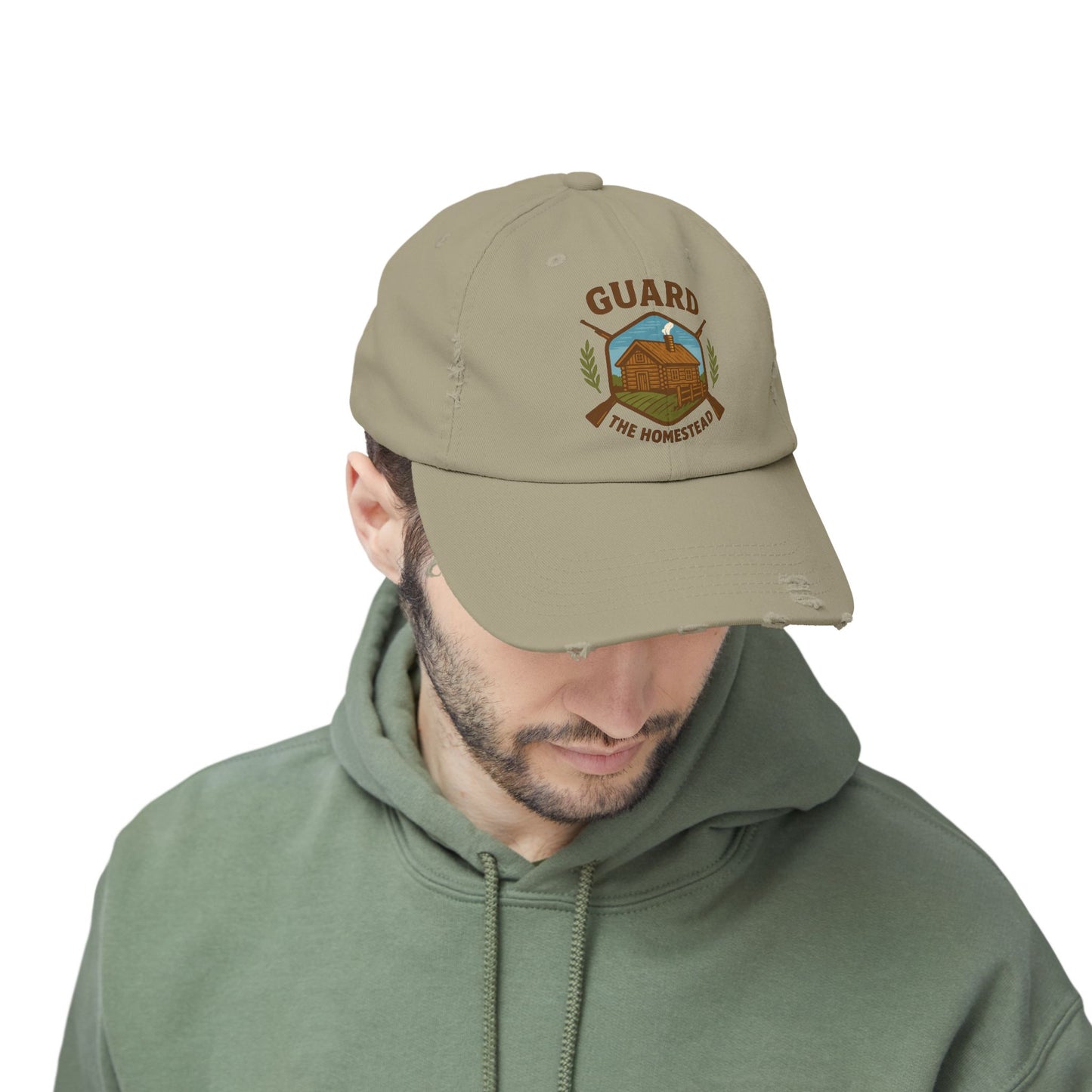 Distressed Cap Guard the Homestead Embroidered Patch
