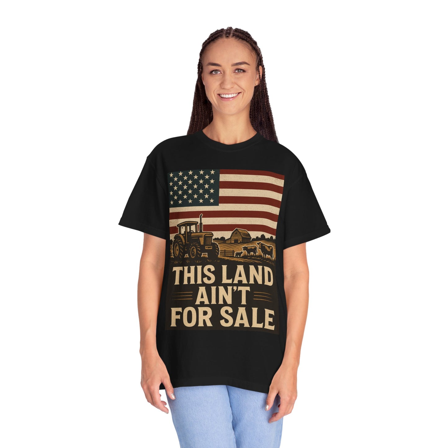 Patriotic Farm Life T-Shirt | This Land Ain't For Sale | Guard The Homestead