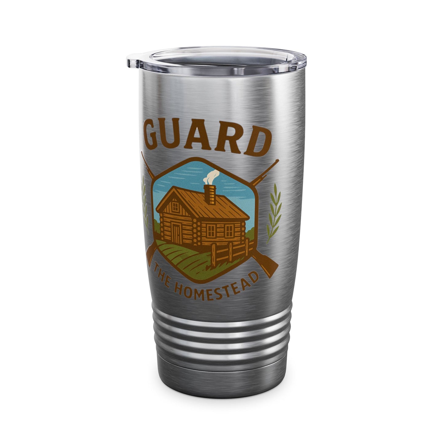 Tumbler Cup - Defend Rural America with Guard the Homestead Logo