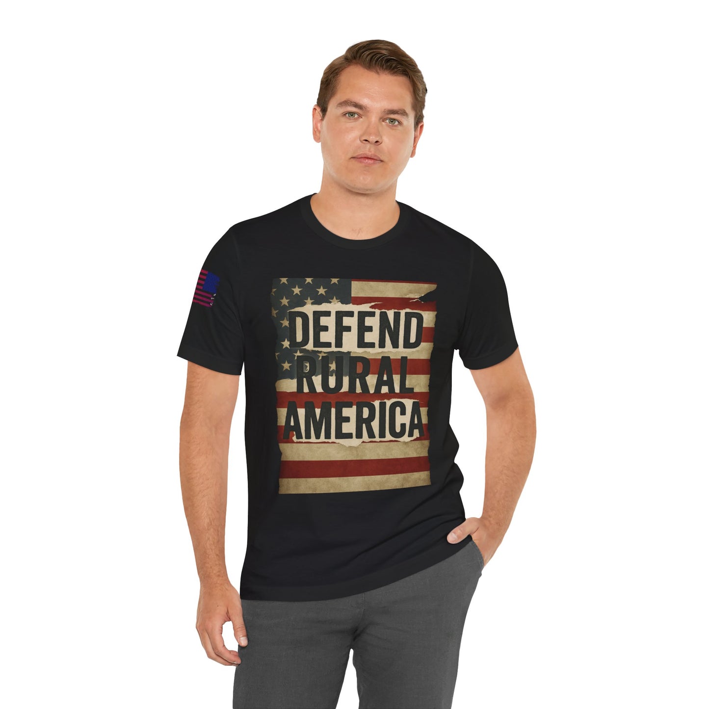 Defend Rural America Unisex Tee - Patriotic Short Sleeve Shirt