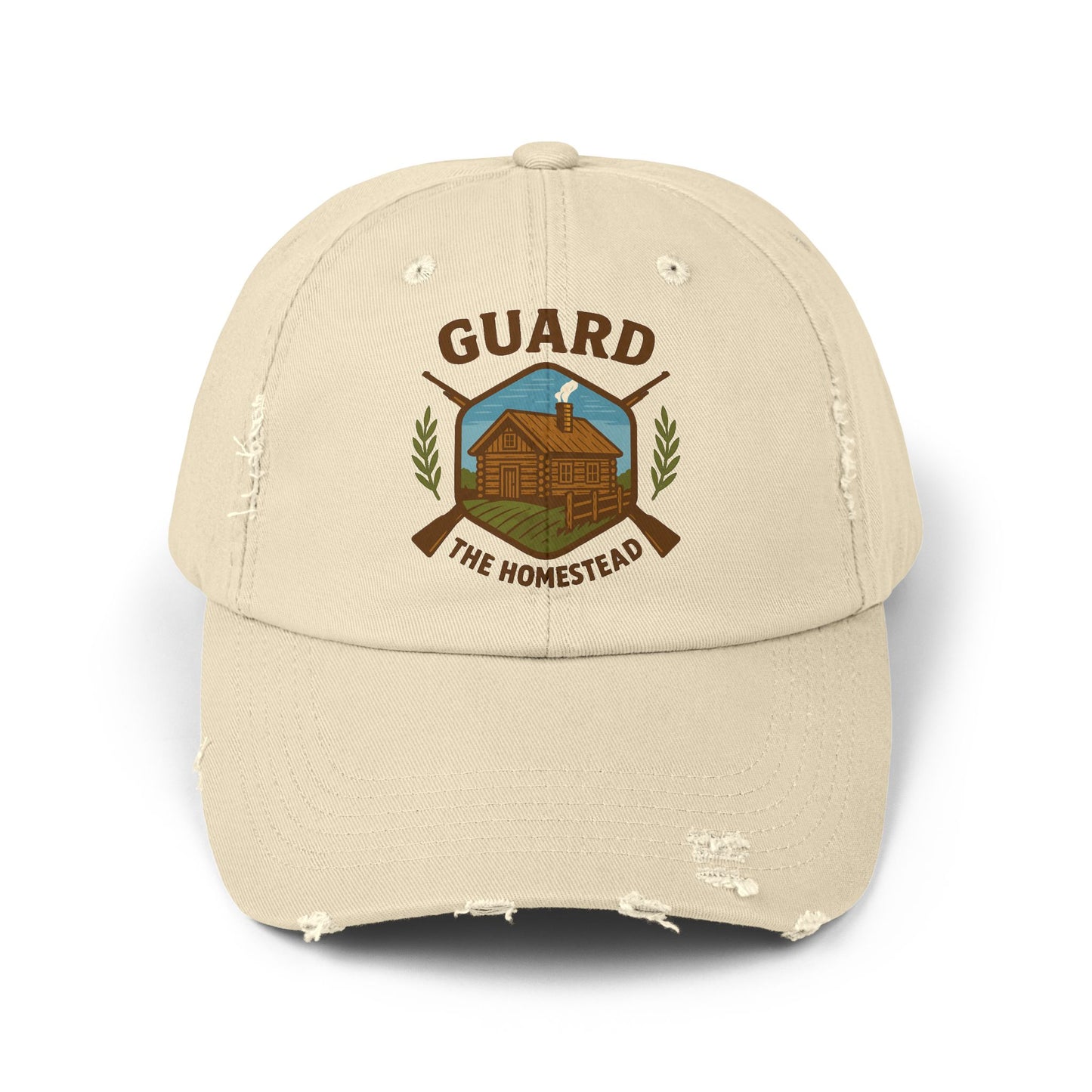 Distressed Cap Guard the Homestead Embroidered Patch