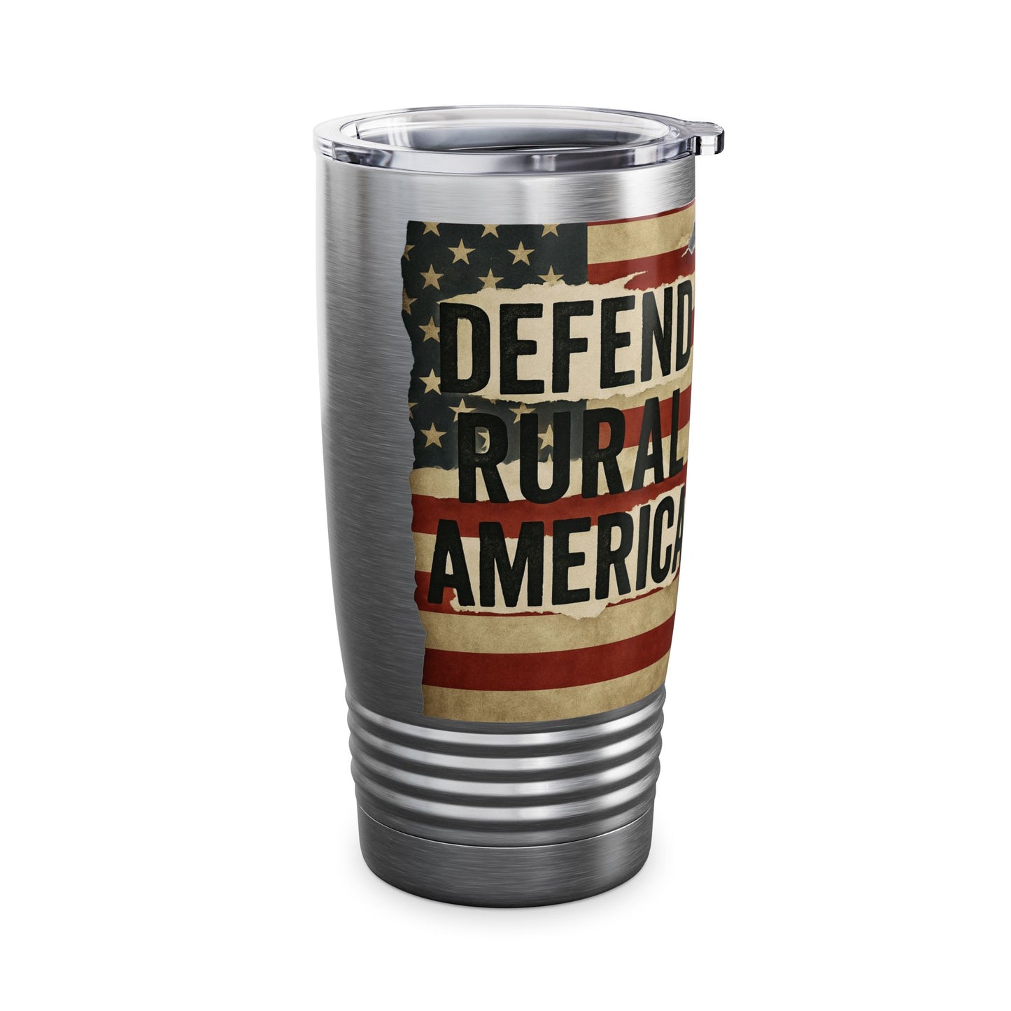 Tumbler Cup - Defend Rural America with Guard the Homestead Logo