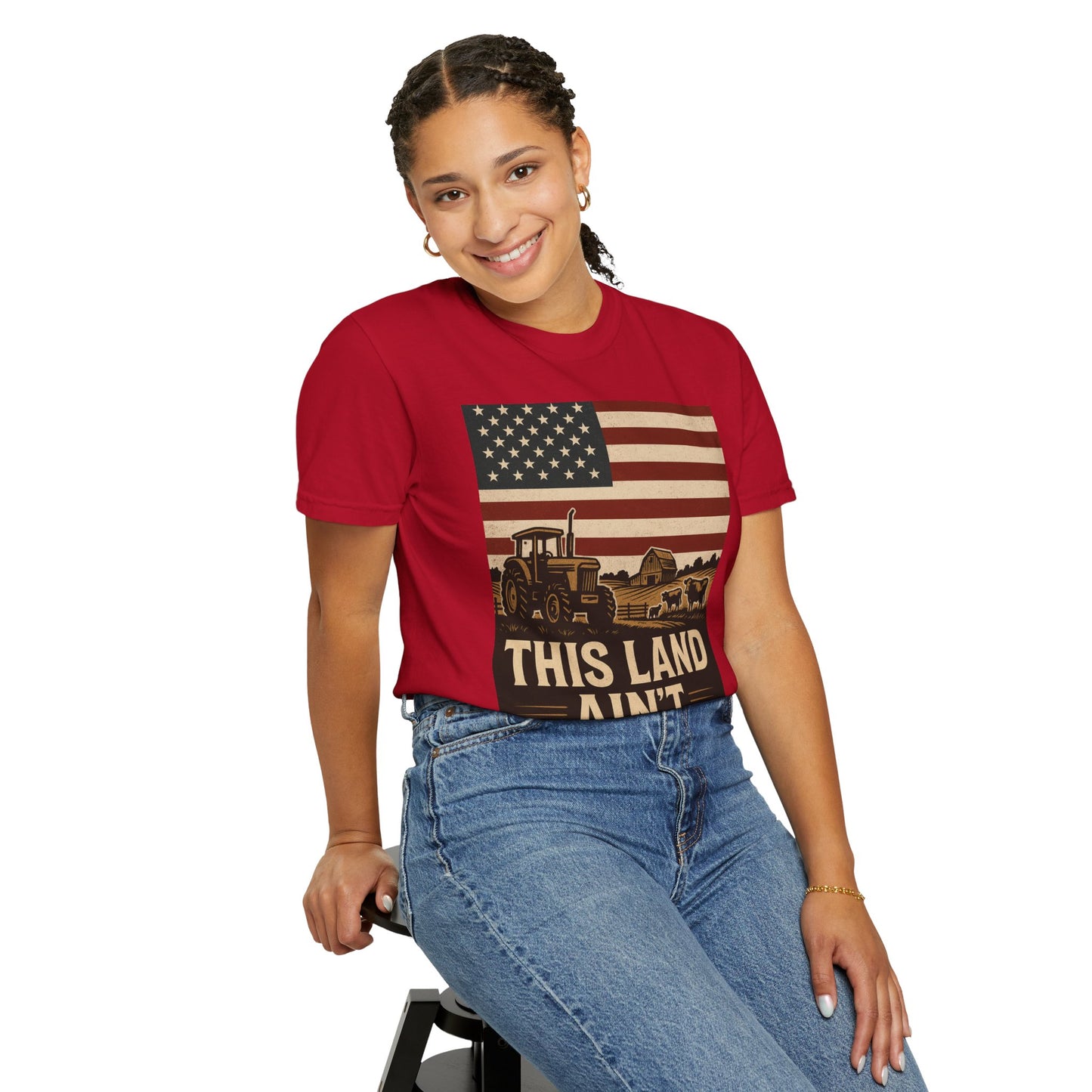 Patriotic Farm Life T-Shirt | This Land Ain't For Sale | Guard The Homestead
