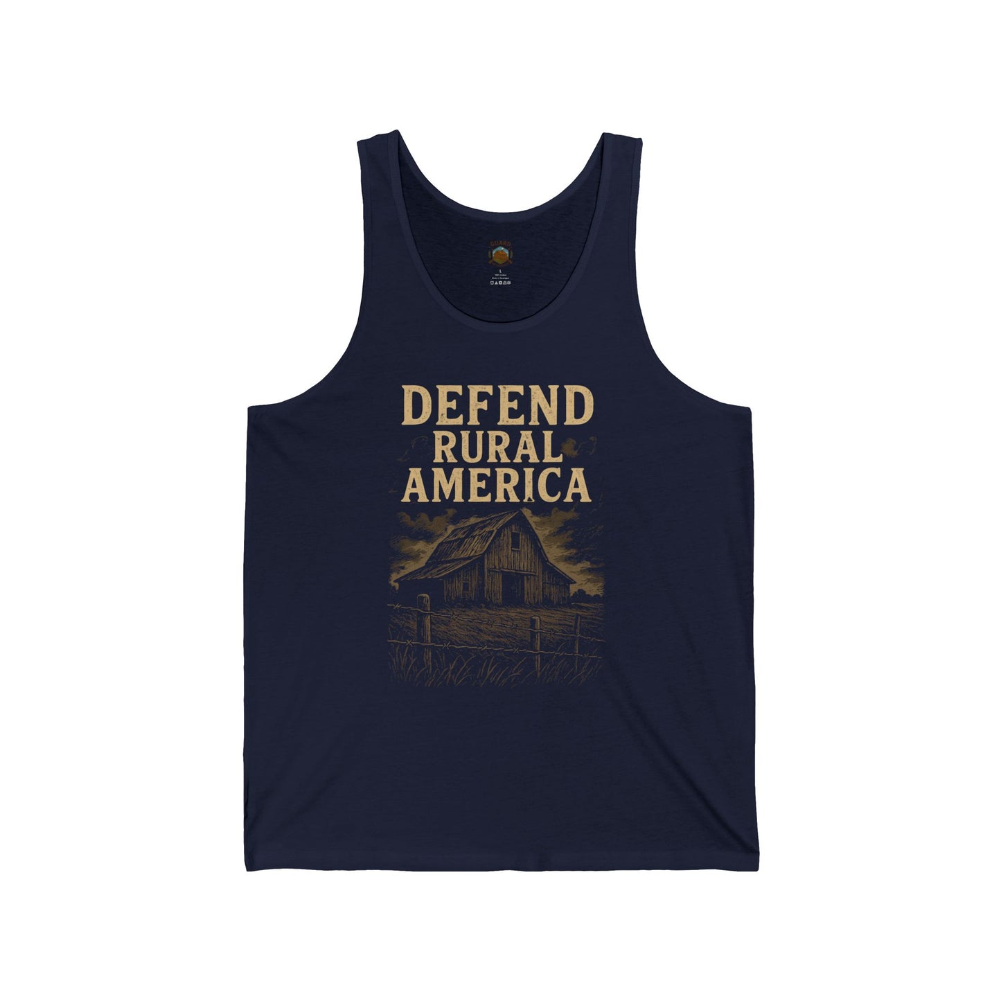 Defend Rural America Unisex Jersey Tank Top – Casual & Stylish Summer Wear
