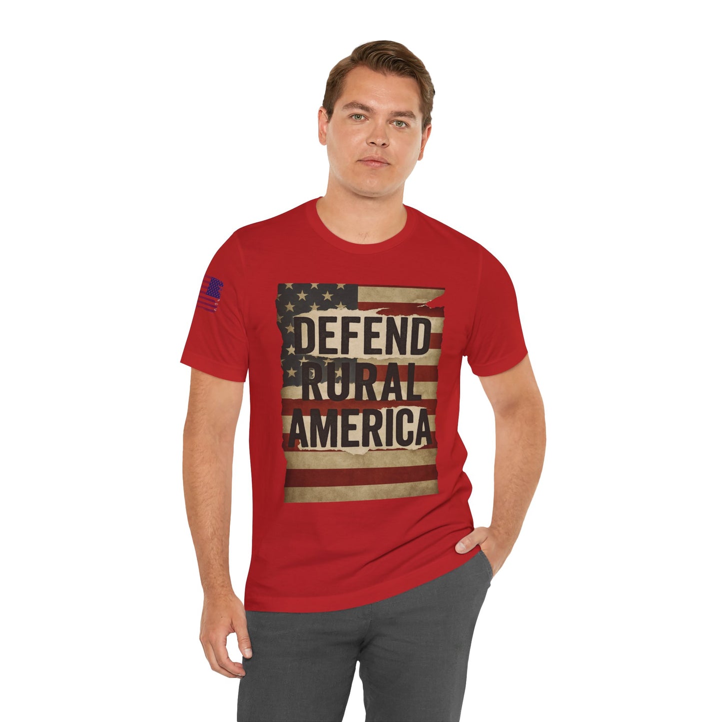 Defend Rural America Unisex Tee - Patriotic Short Sleeve Shirt