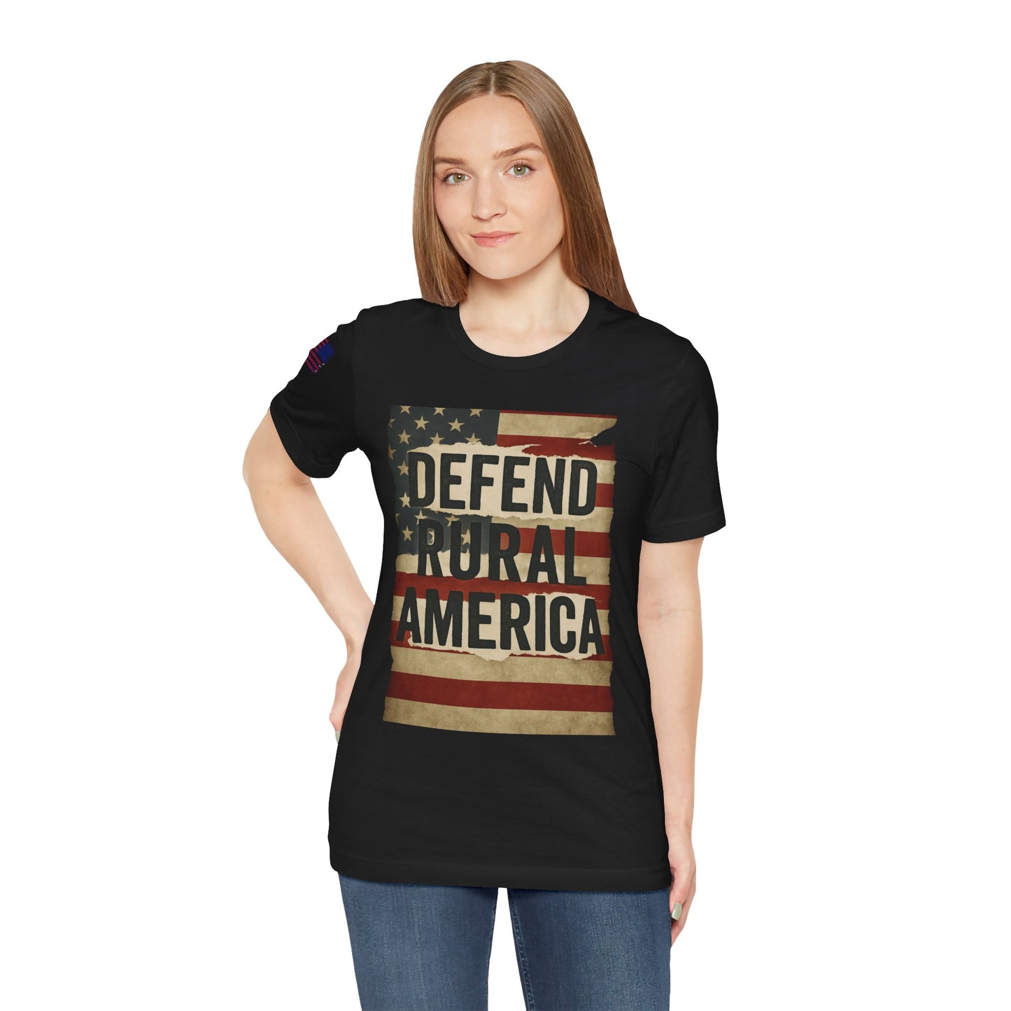 Defend Rural America Unisex Tee - Patriotic Short Sleeve Shirt