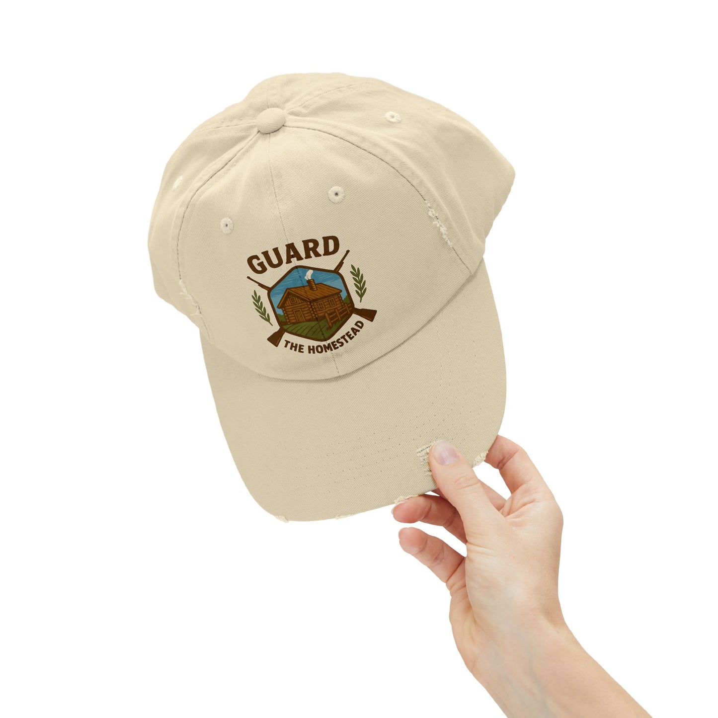 Distressed Cap Guard the Homestead Embroidered Patch