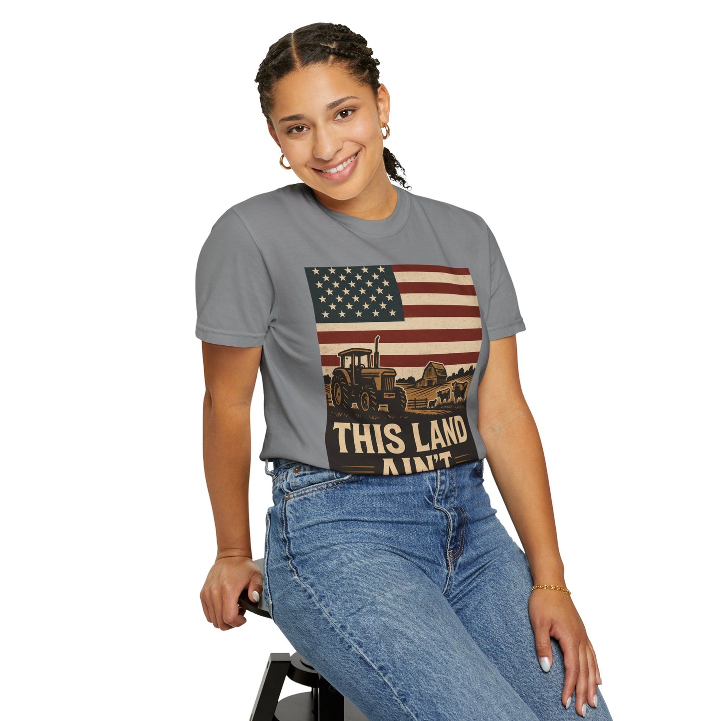 Patriotic Farm Life T-Shirt | This Land Ain't For Sale | Guard The Homestead