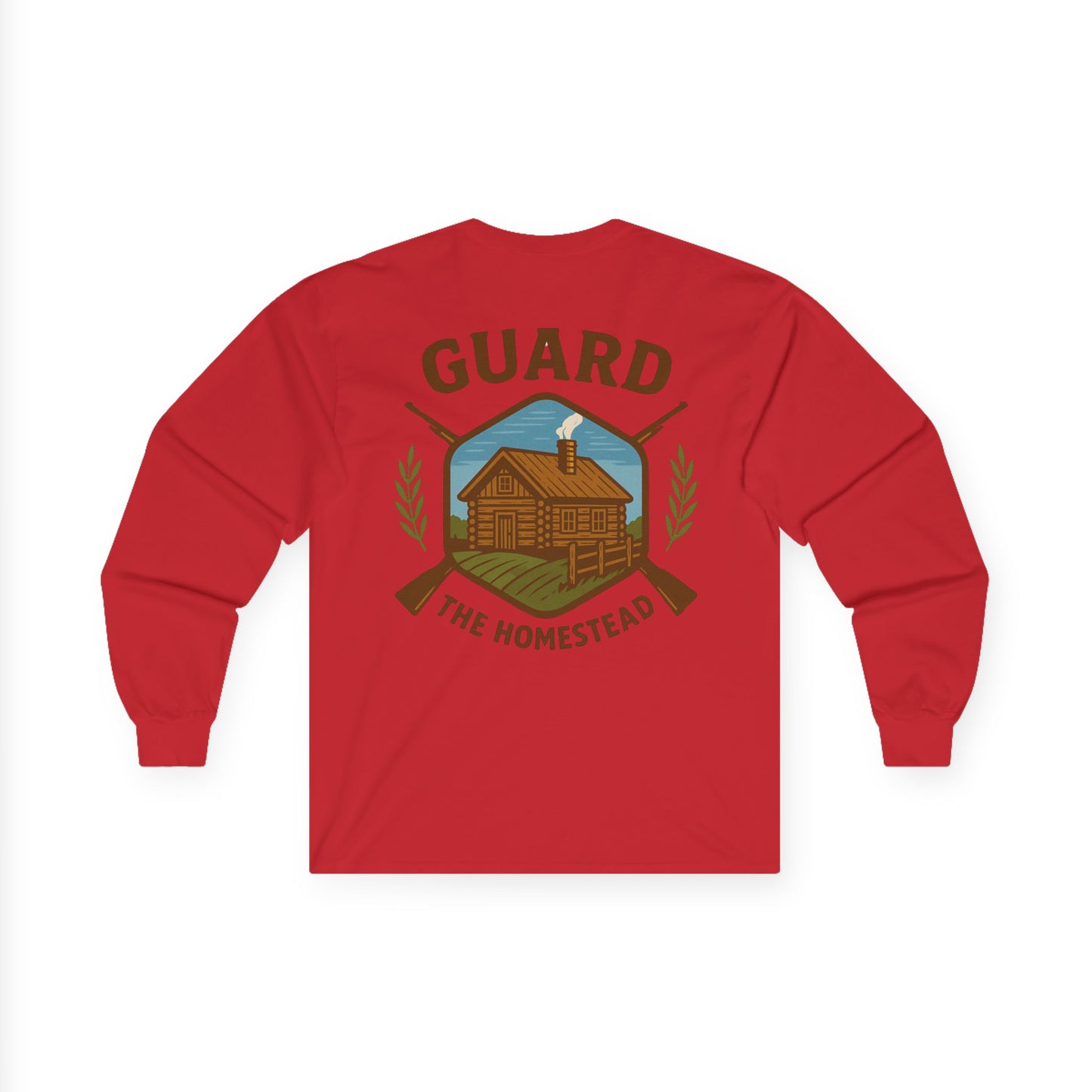 Unisex Long Sleeve Tee - Defend Rural America Patriotic Western Aesthetic