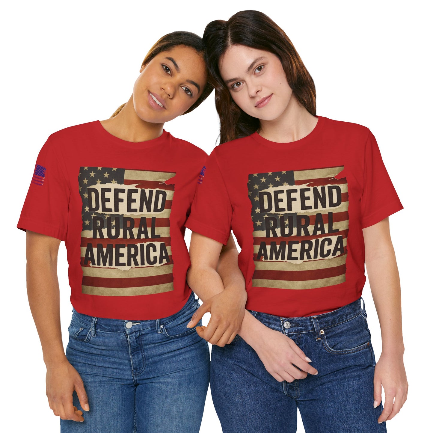 Defend Rural America Unisex Tee - Patriotic Short Sleeve Shirt
