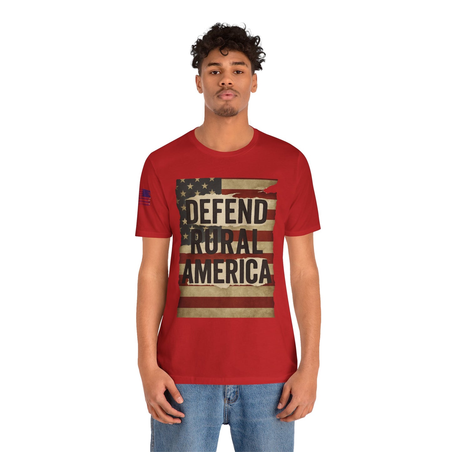 Defend Rural America Unisex Tee - Patriotic Short Sleeve Shirt