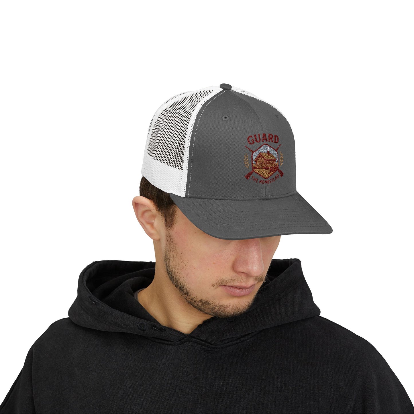 Guard the Homestead Snapback Trucker Cap - Perfect for Outdoor Enthusiasts