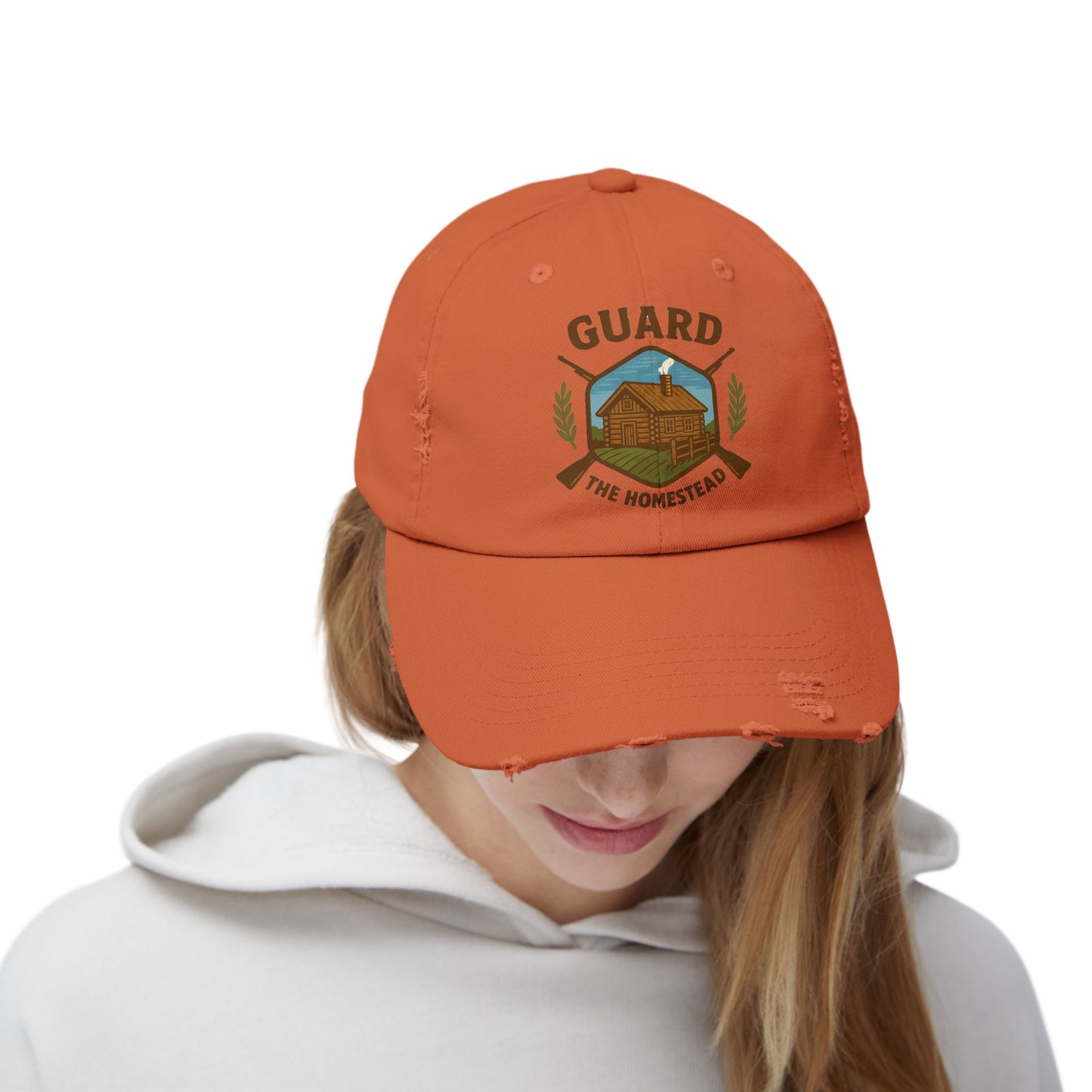 Distressed Cap Guard the Homestead Embroidered Patch