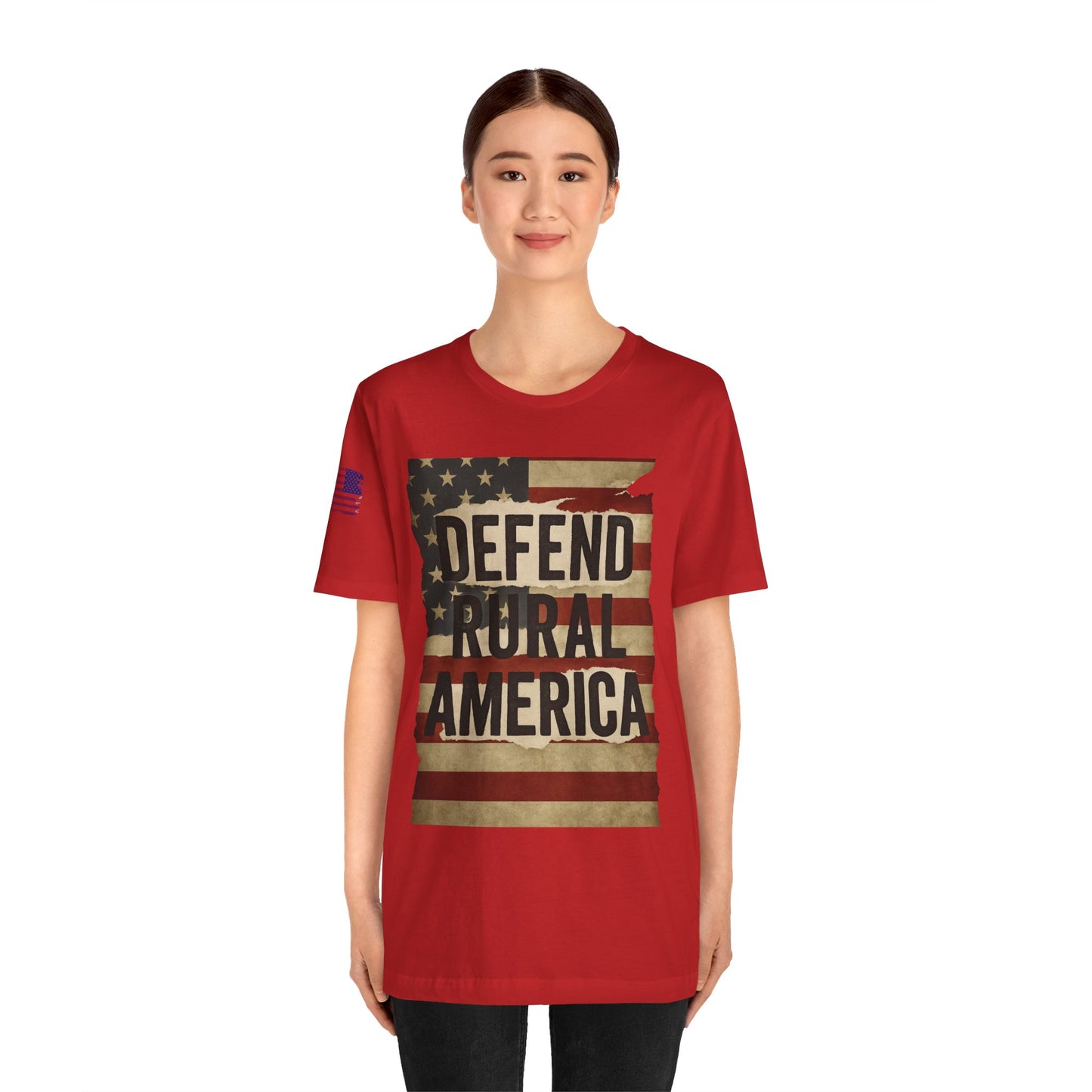 Defend Rural America Unisex Tee - Patriotic Short Sleeve Shirt