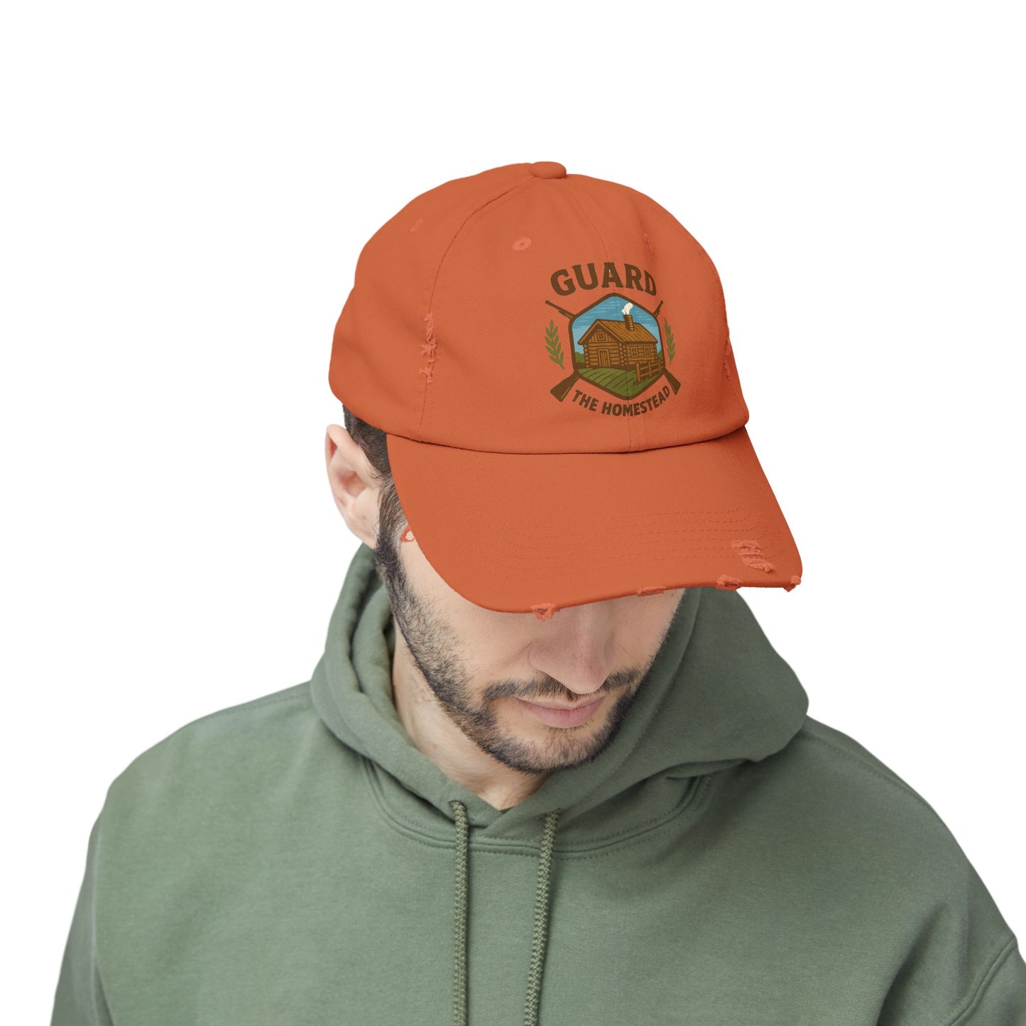 Distressed Cap Guard the Homestead Embroidered Patch